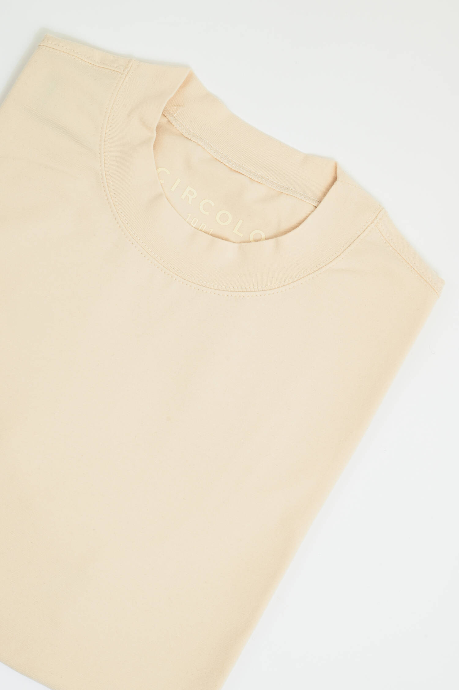 Loose Fit Kurzarm-Shirt in Panna Cotta