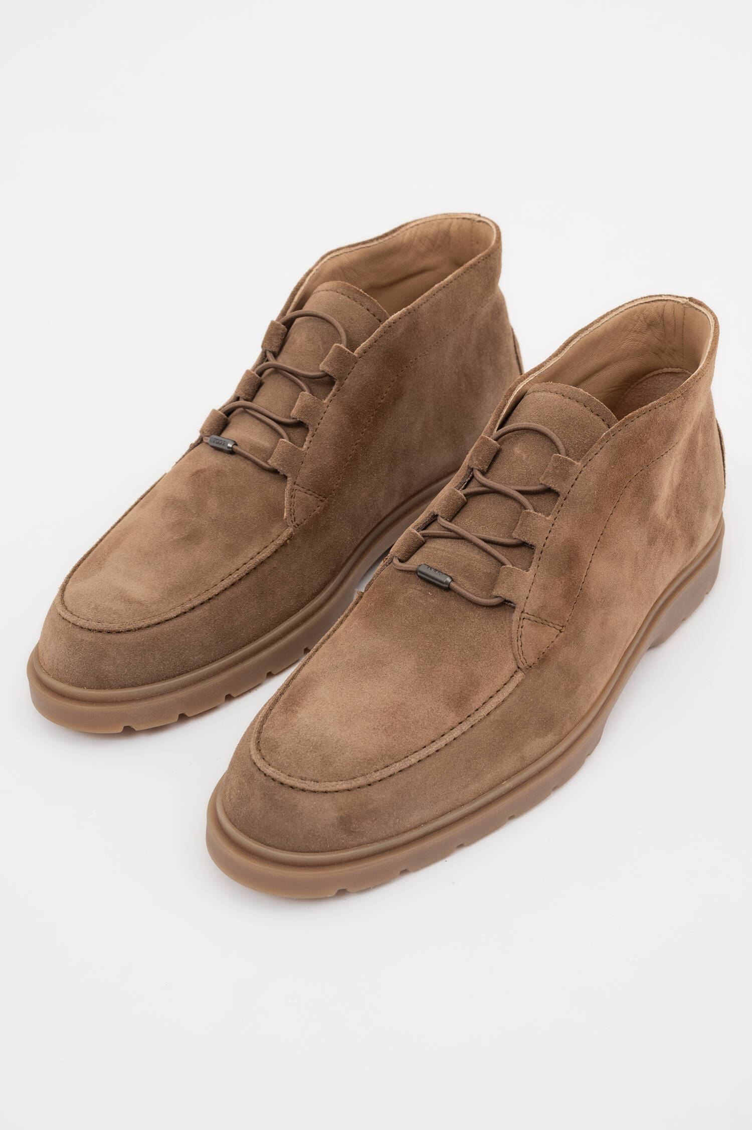 Suede Halbschuhe in Braun
