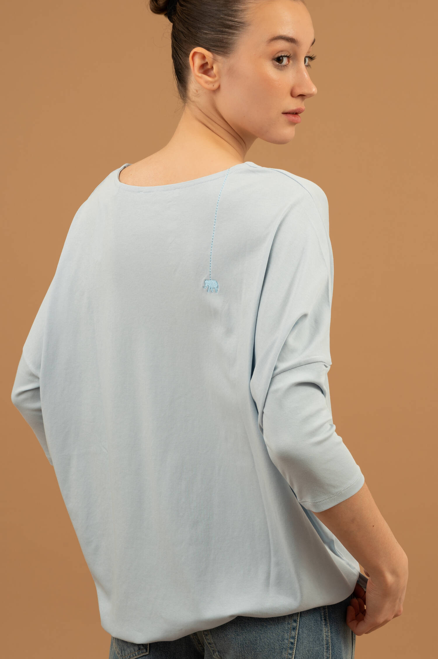 T-Shirt CHULA aus Bio-Baumwolle in Eisblau