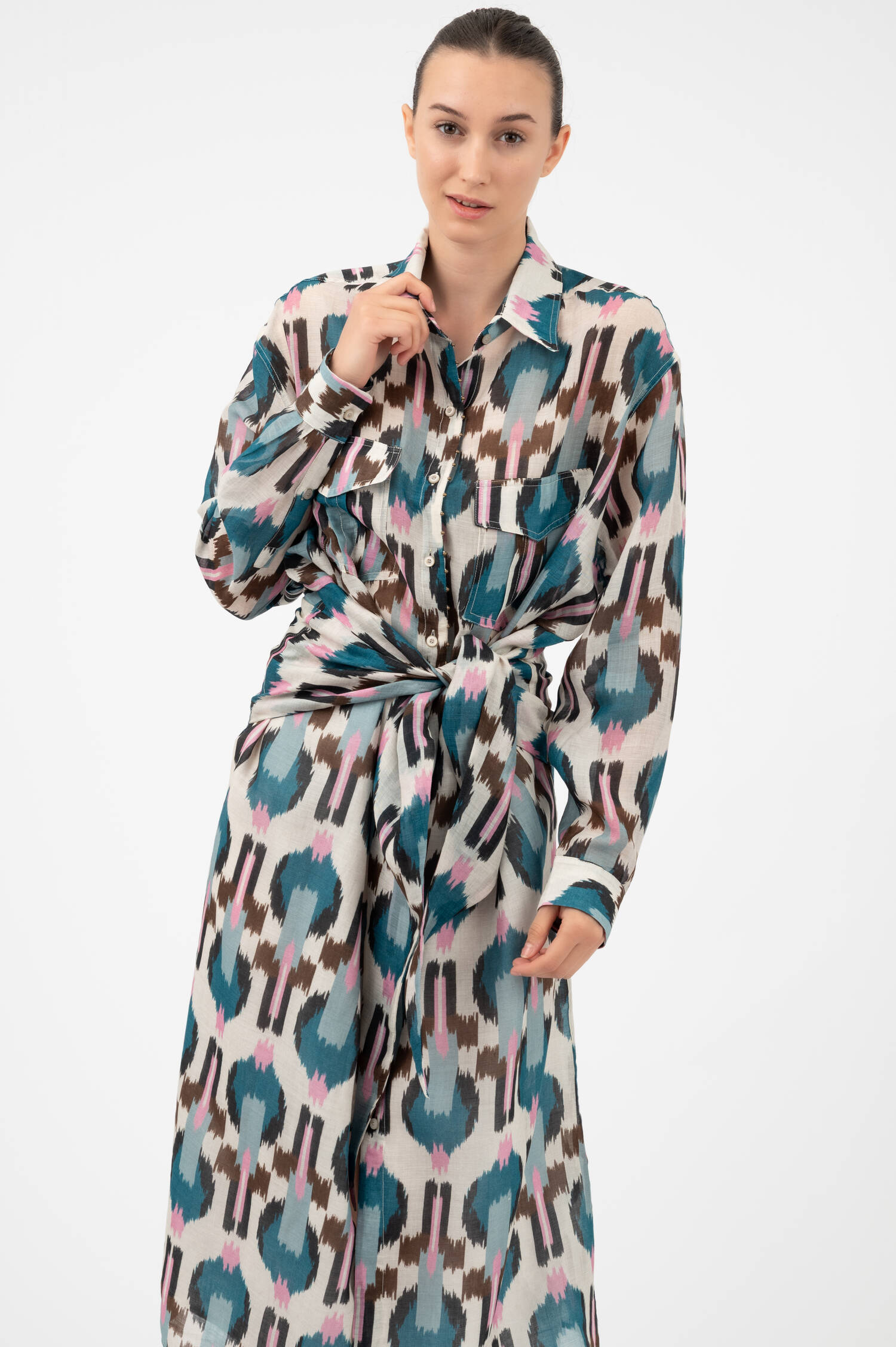 Kleid mit Print in Multicolor Kleid mit Print in Multicolor