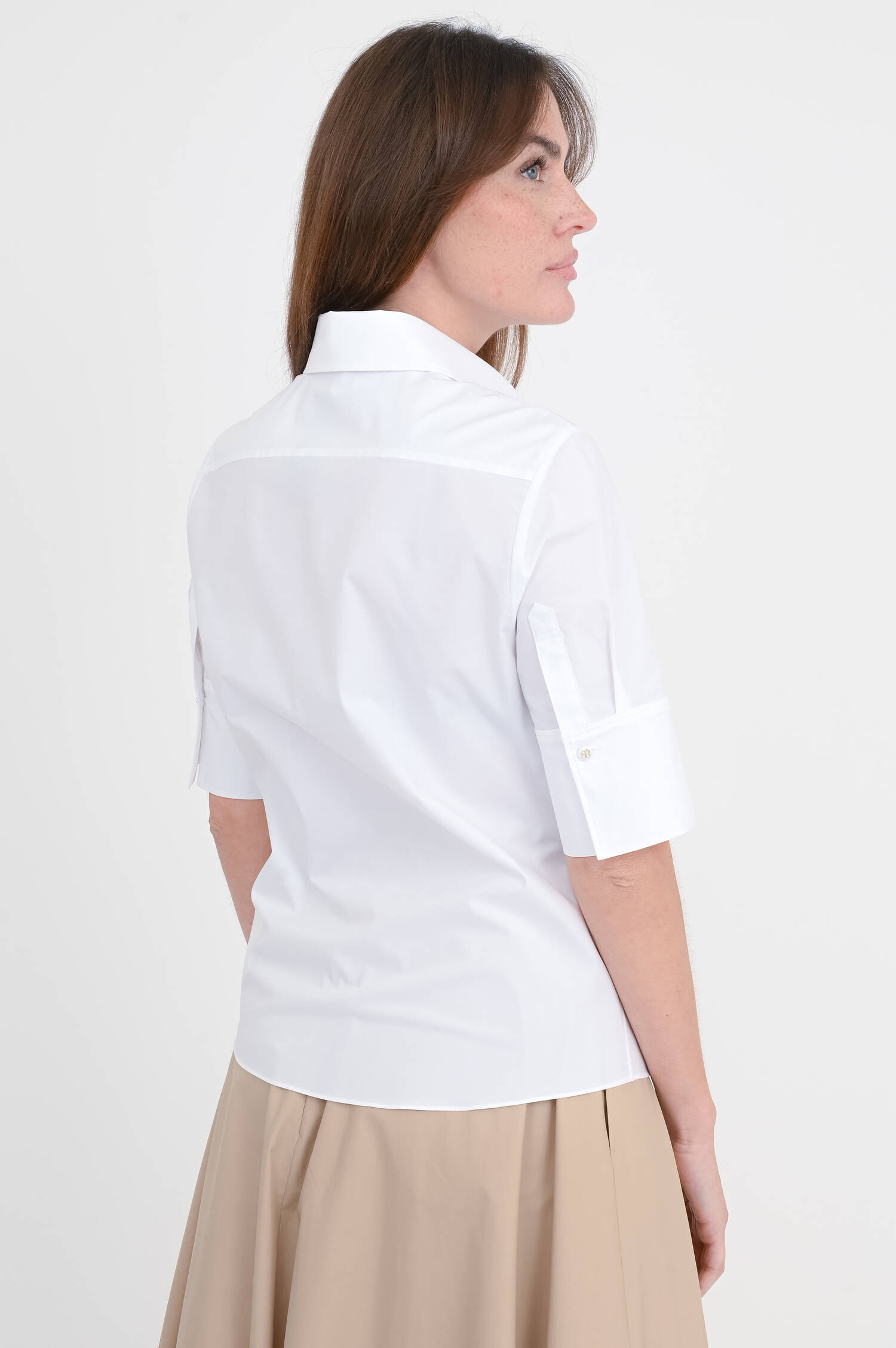 Baumwoll-Bluse PURE POWER in Weiß