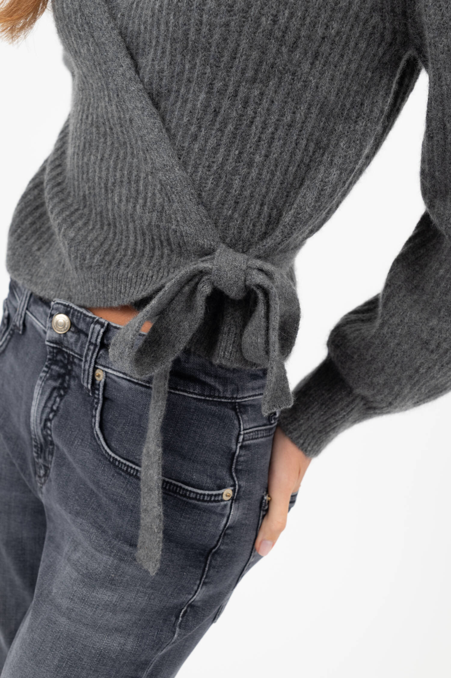 Cashmere-Mix-Cardigan BELLA in Grau Cashmere-Mix-Cardigan BELLA in Grau