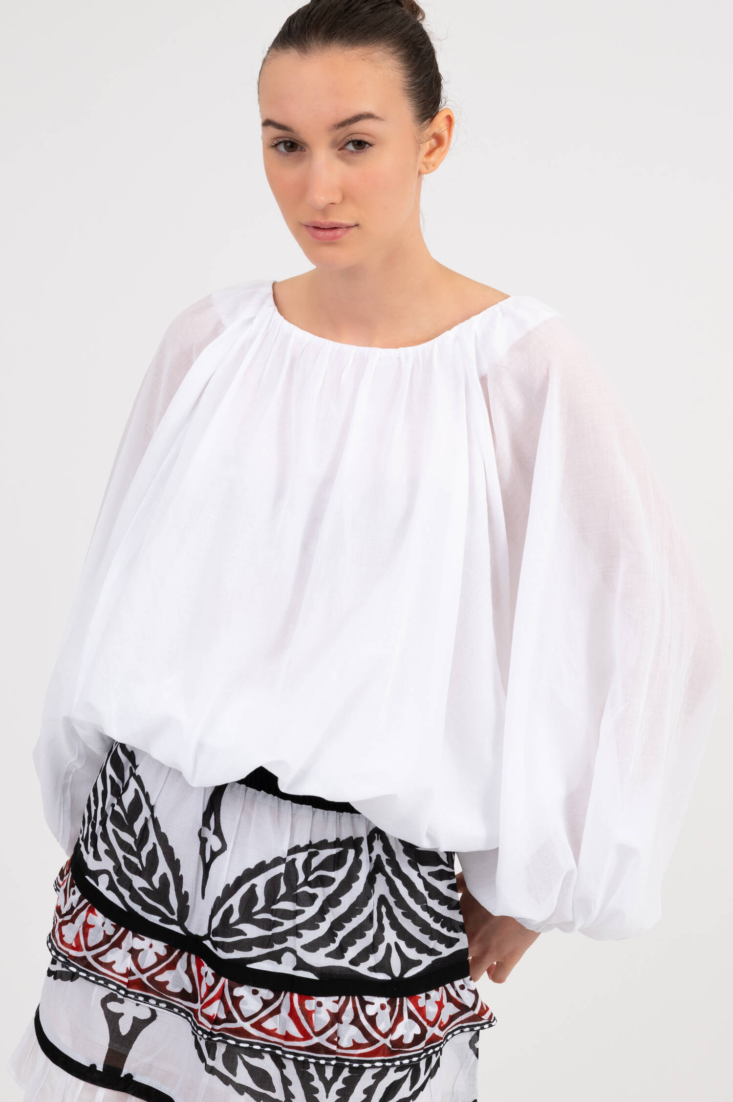 Schlupfbluse WILLOW in Weiß