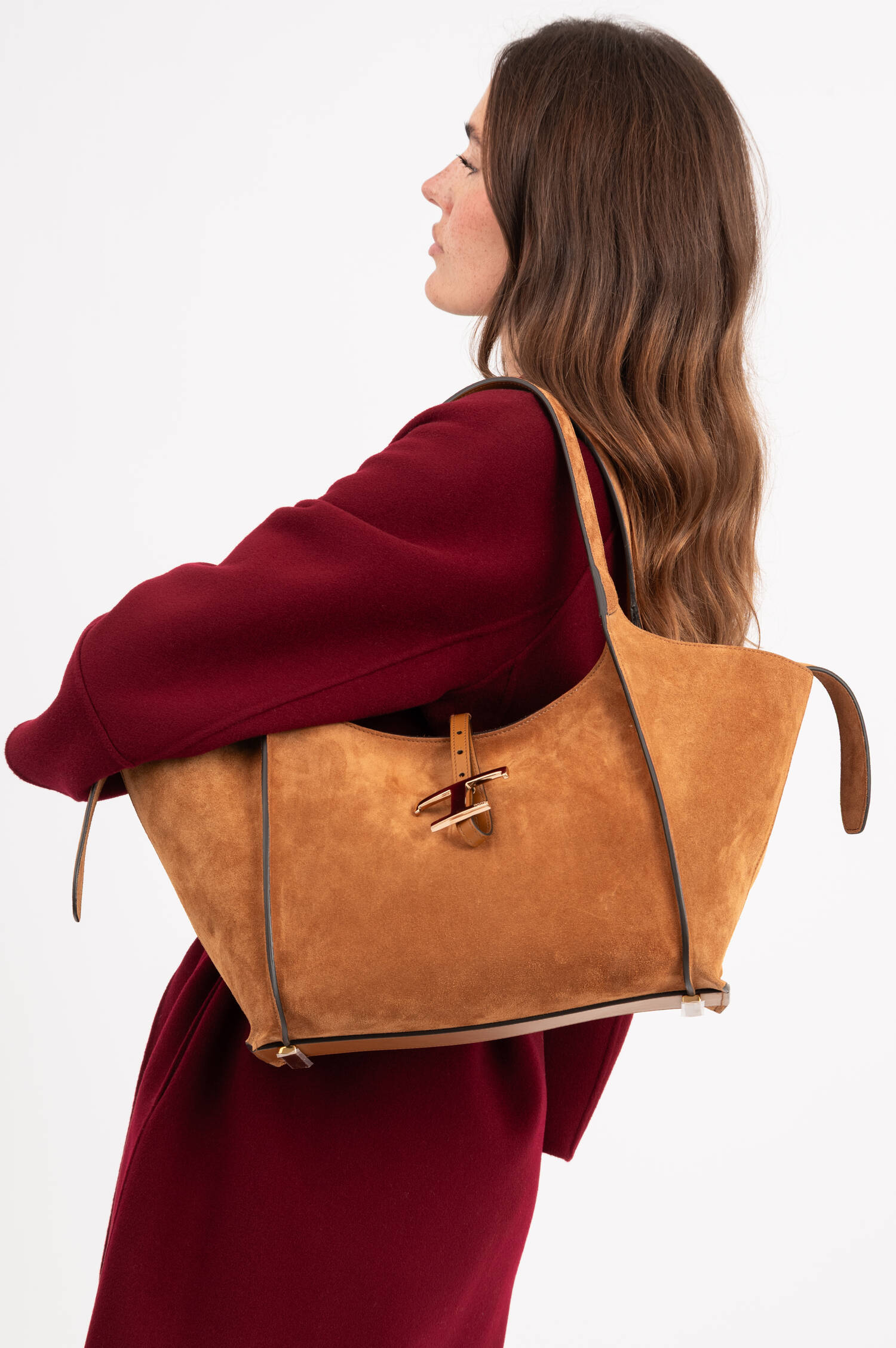 Suede Shopper TIMELESS in Braun Suede Shopper TIMELESS in Braun
