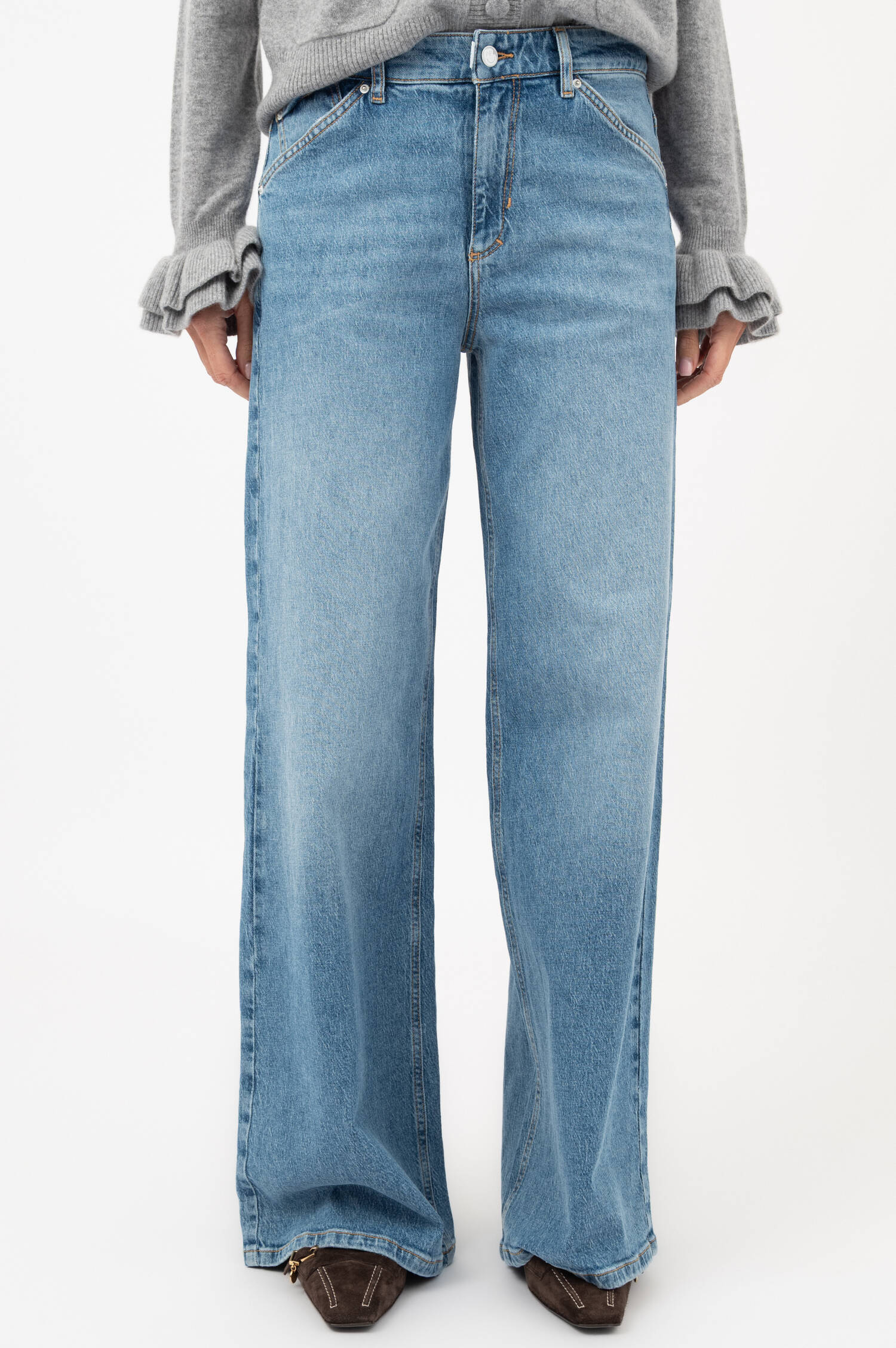 Baggy-Wide-Leg-Jeans THE RAVER in Blau Baggy-Wide-Leg-Jeans THE RAVER in Blau