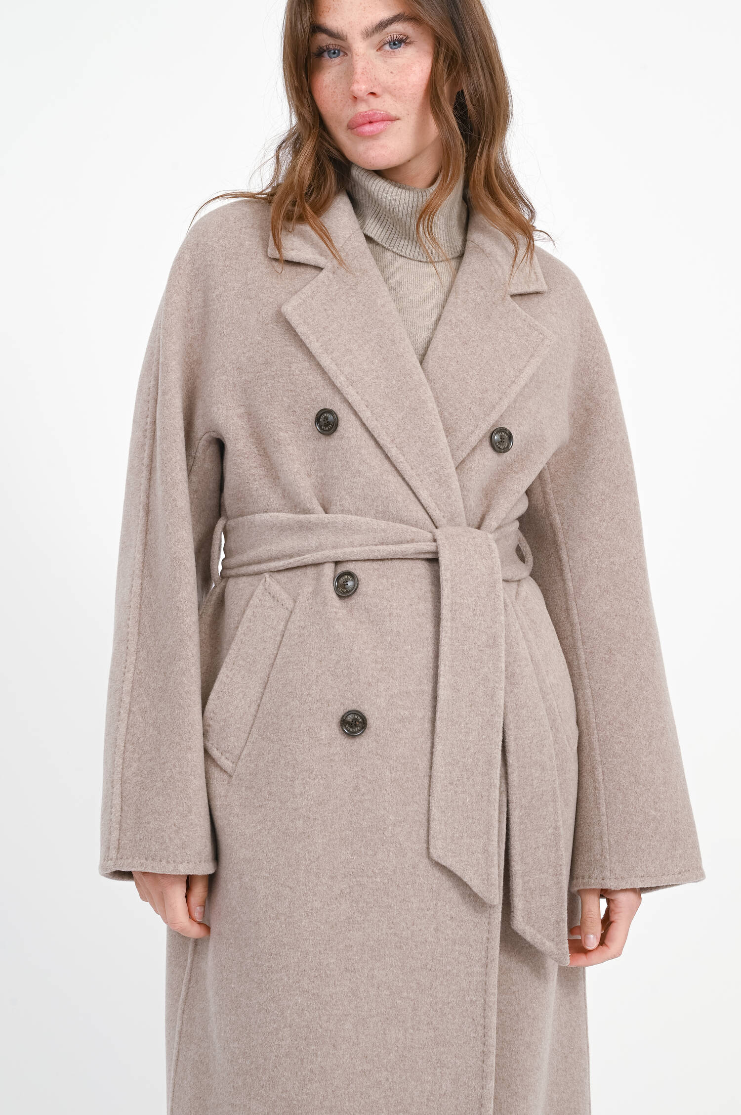 Woll-Cashmere-Mantel in Cappuccino Woll-Cashmere-Mantel in Cappuccino