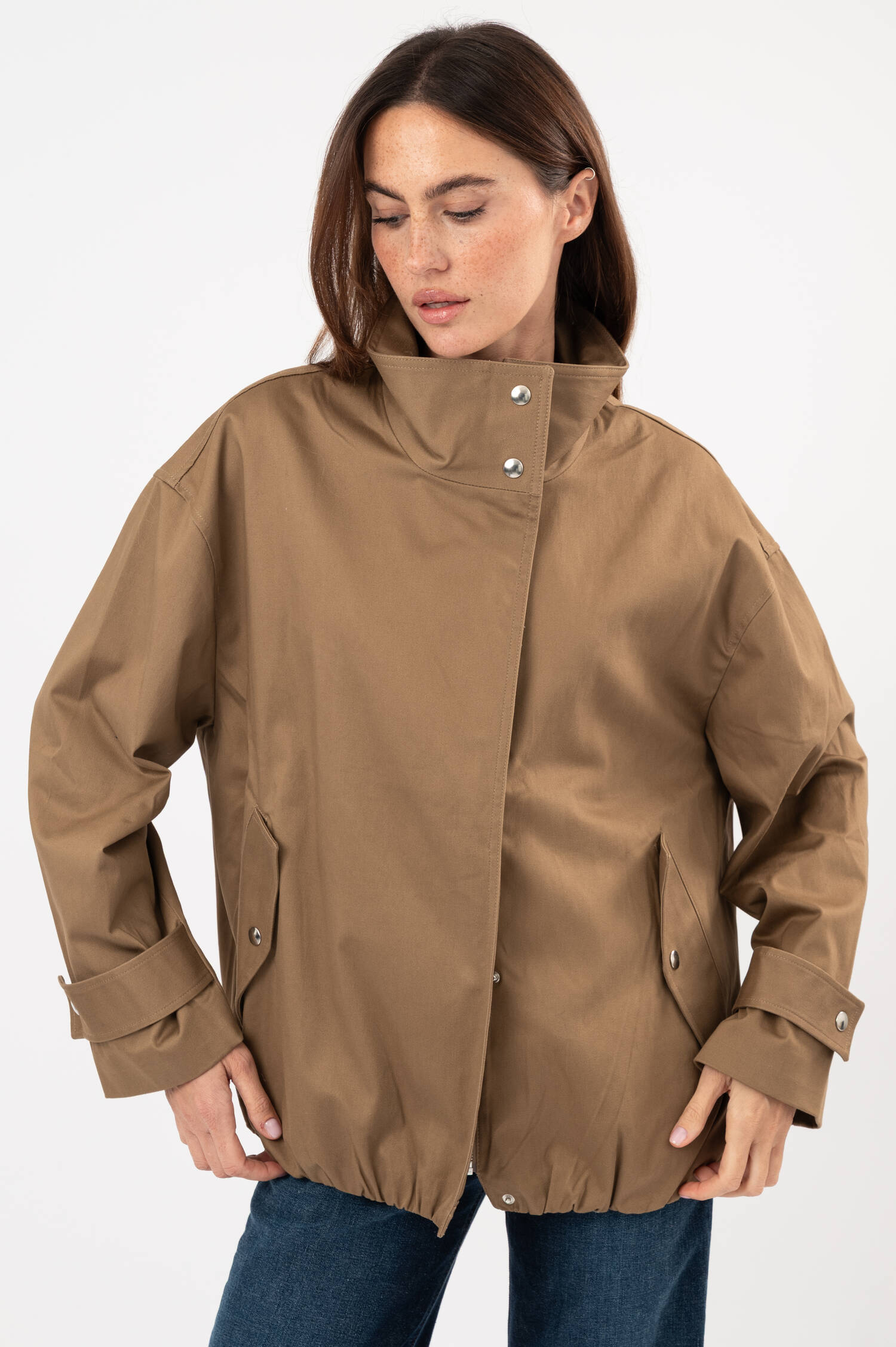 Baumwoll-Jacke in Braun Baumwoll-Jacke in Braun