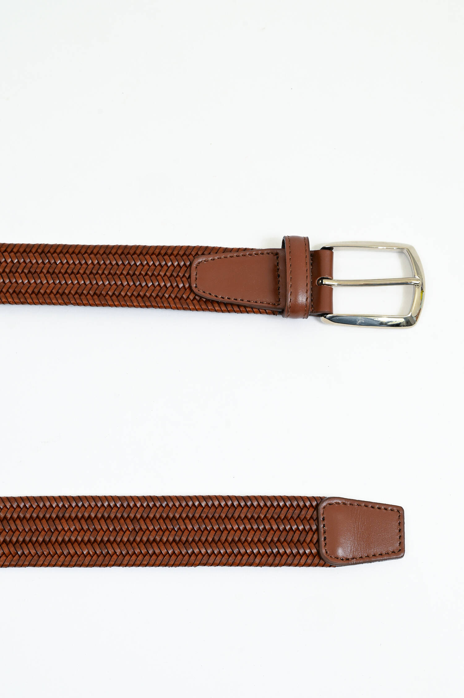 Flechtgürtel in Cognac