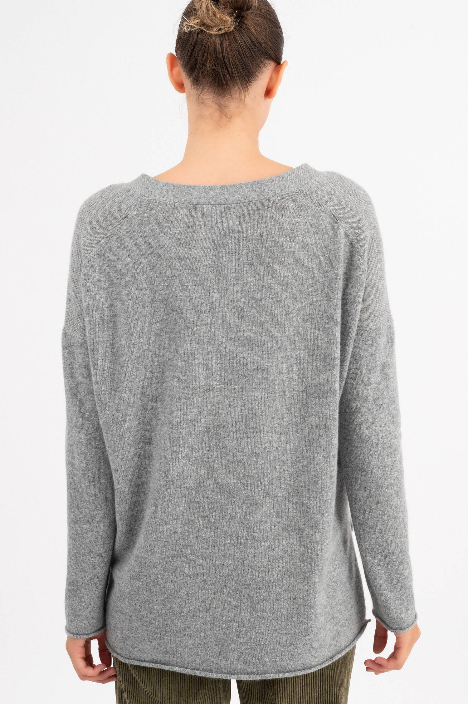 Cashmere Cardigan in Grau Cashmere Cardigan in Grau