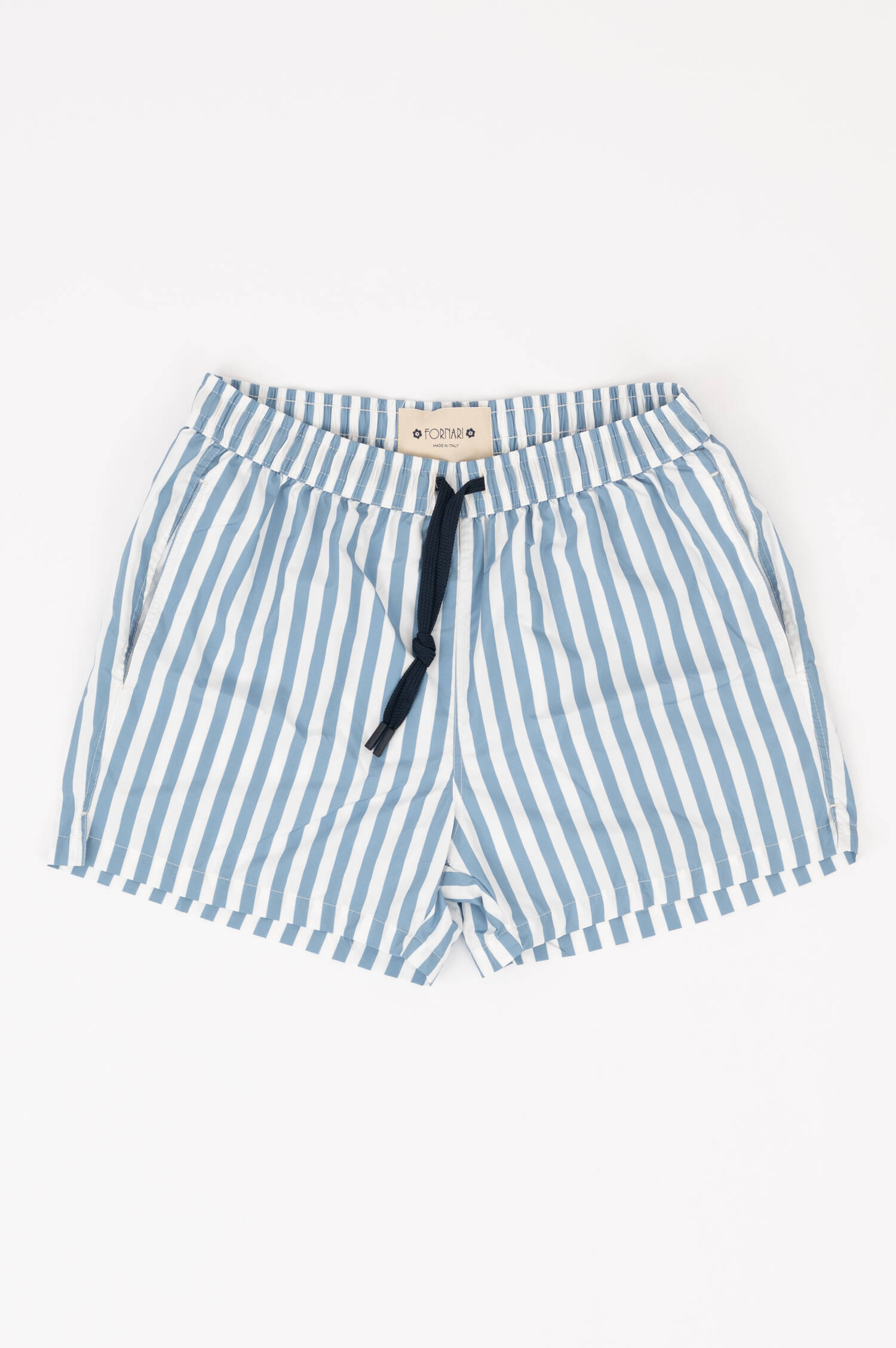 Badehose in Blau/Weiß gestreift