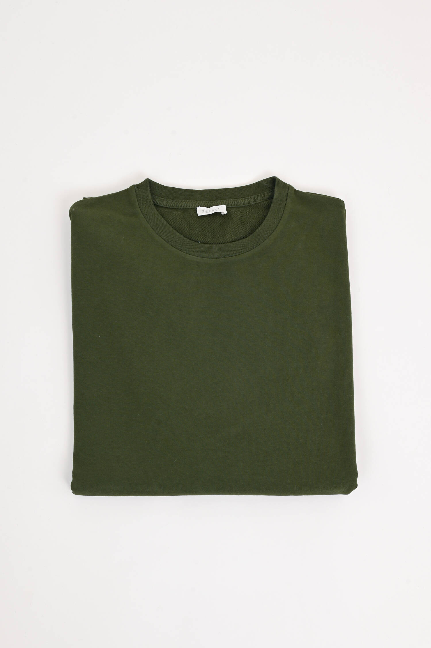 T-Shirt aus Baumwolle in Oliv