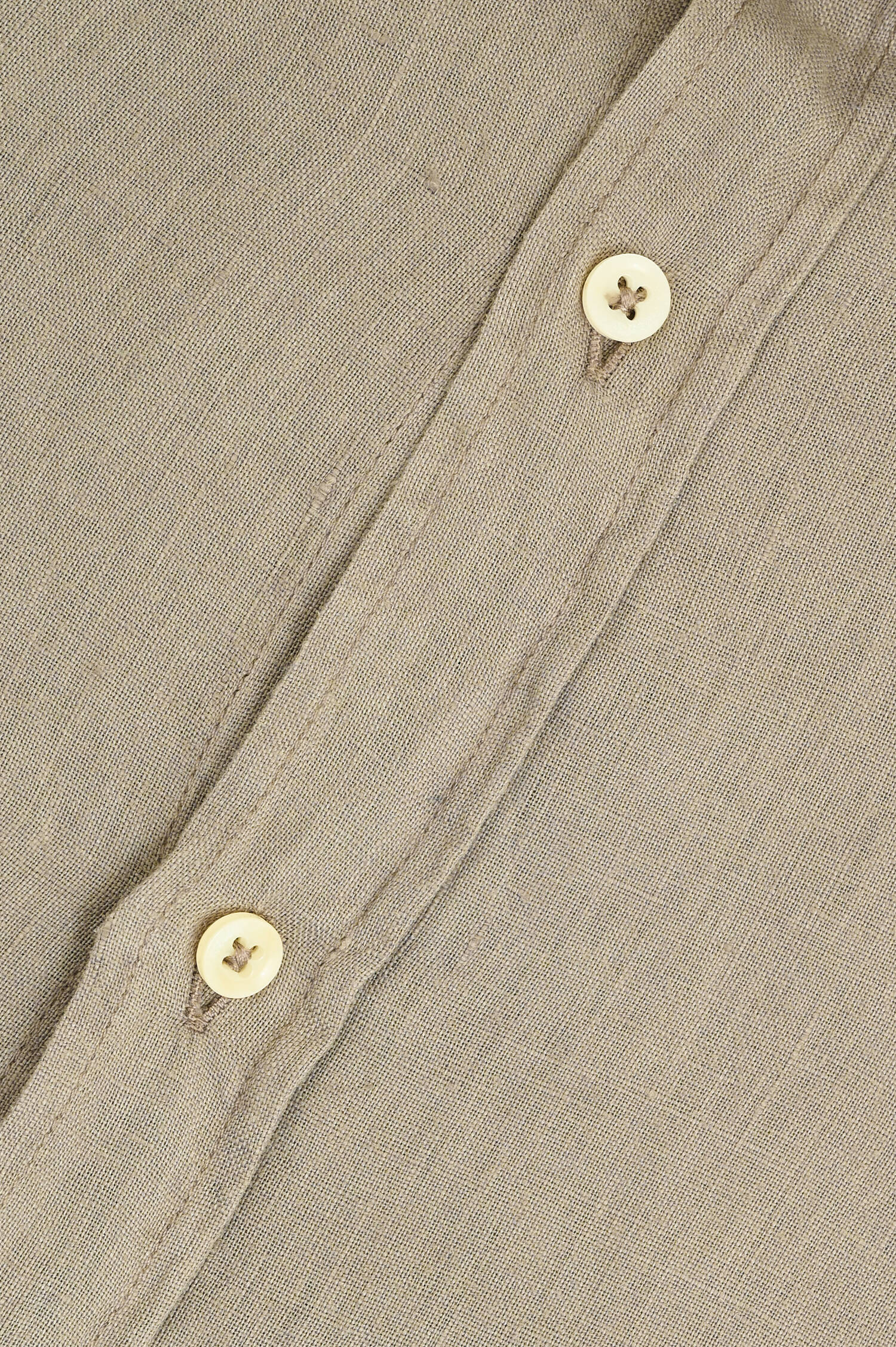 Leinenhemd in Light Olive