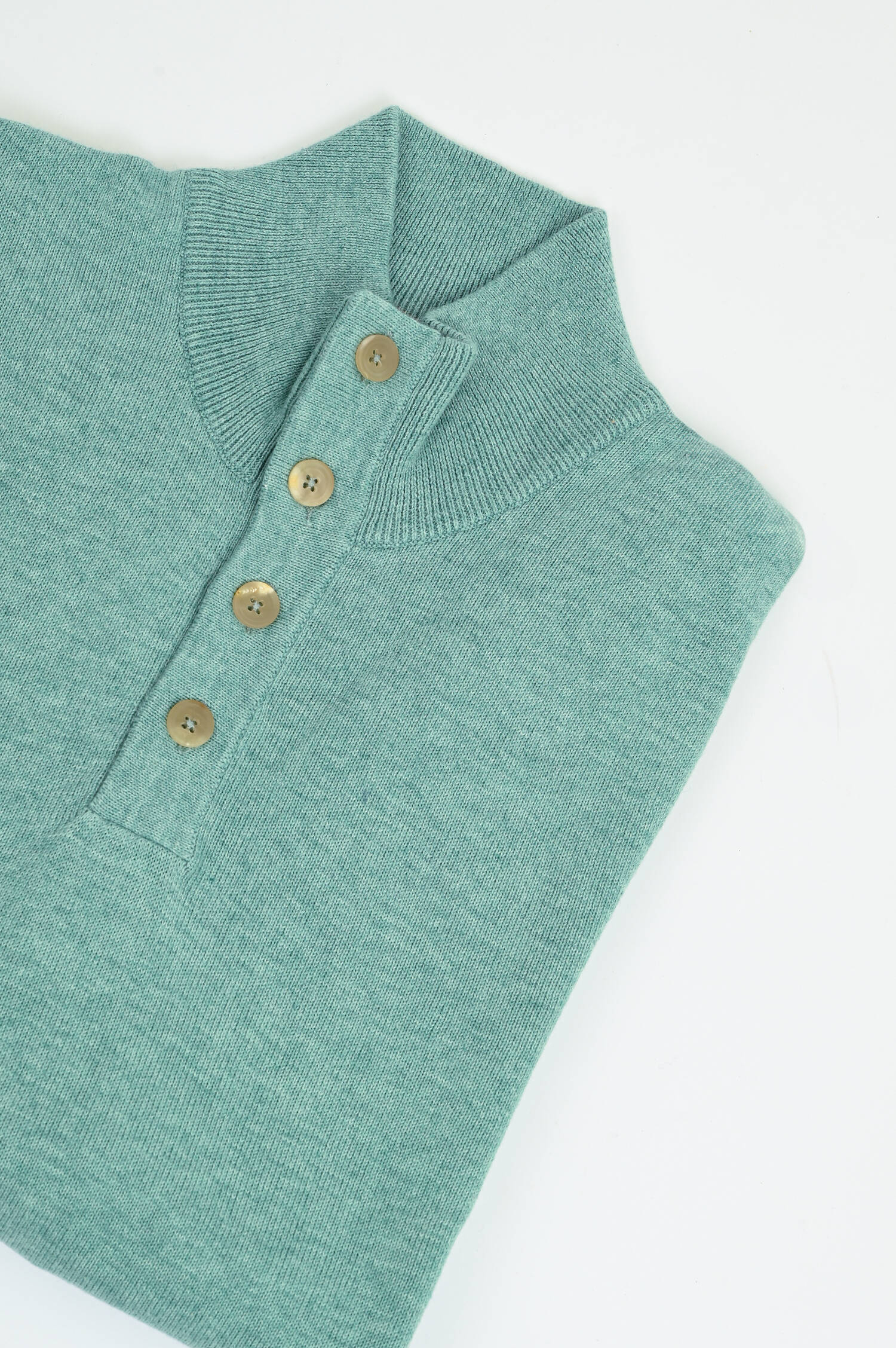 Feinstrick Troyer aus Cash-Mix in Türkisgrün Feinstrick Troyer aus Cash-Mix in Türkisgrün