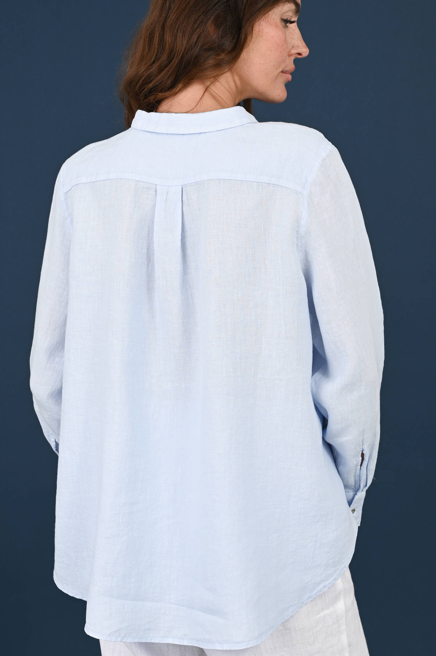 Leinenbluse in Riverblue