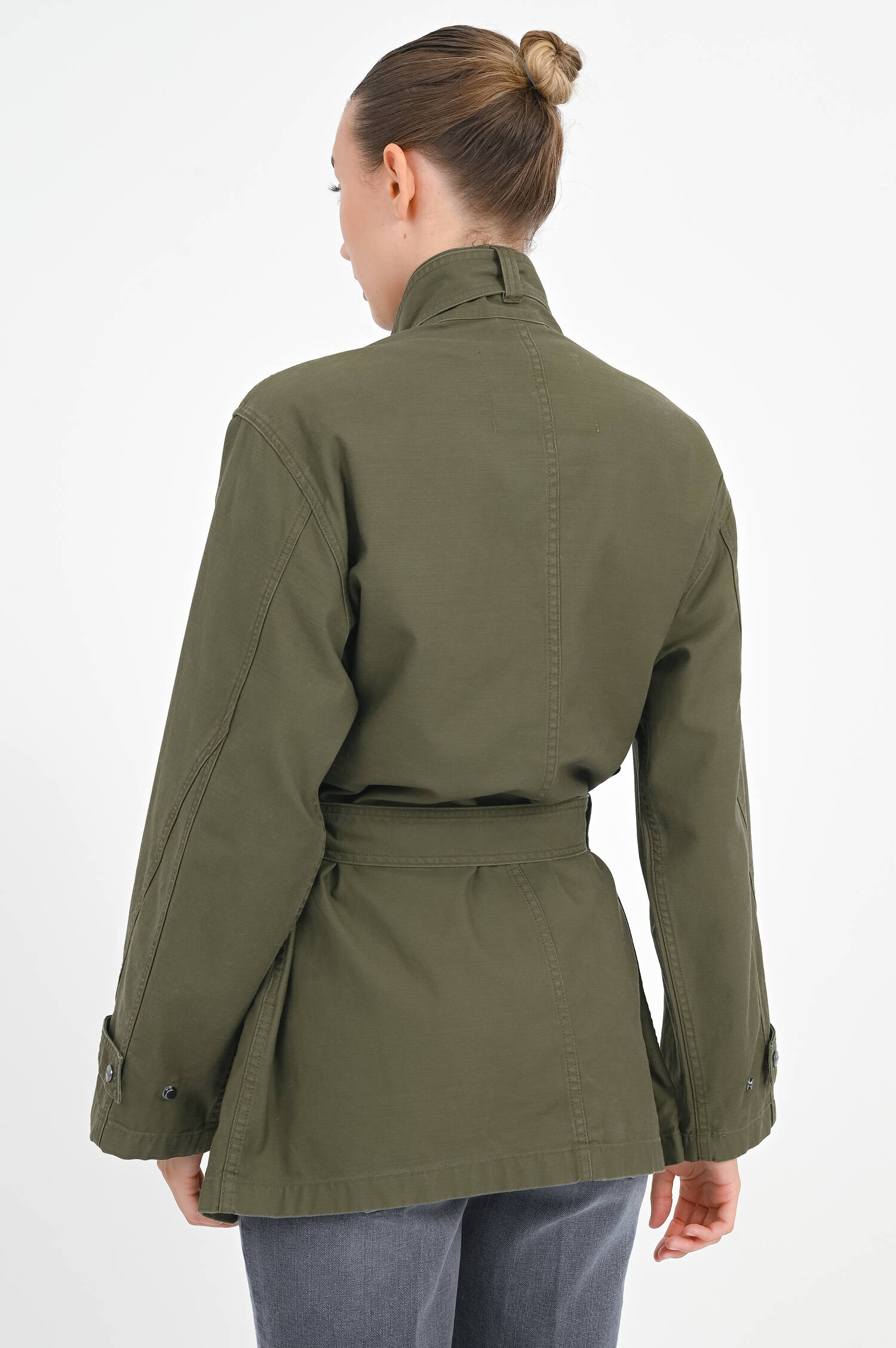 Parka aus Baumwolle in Khaki 