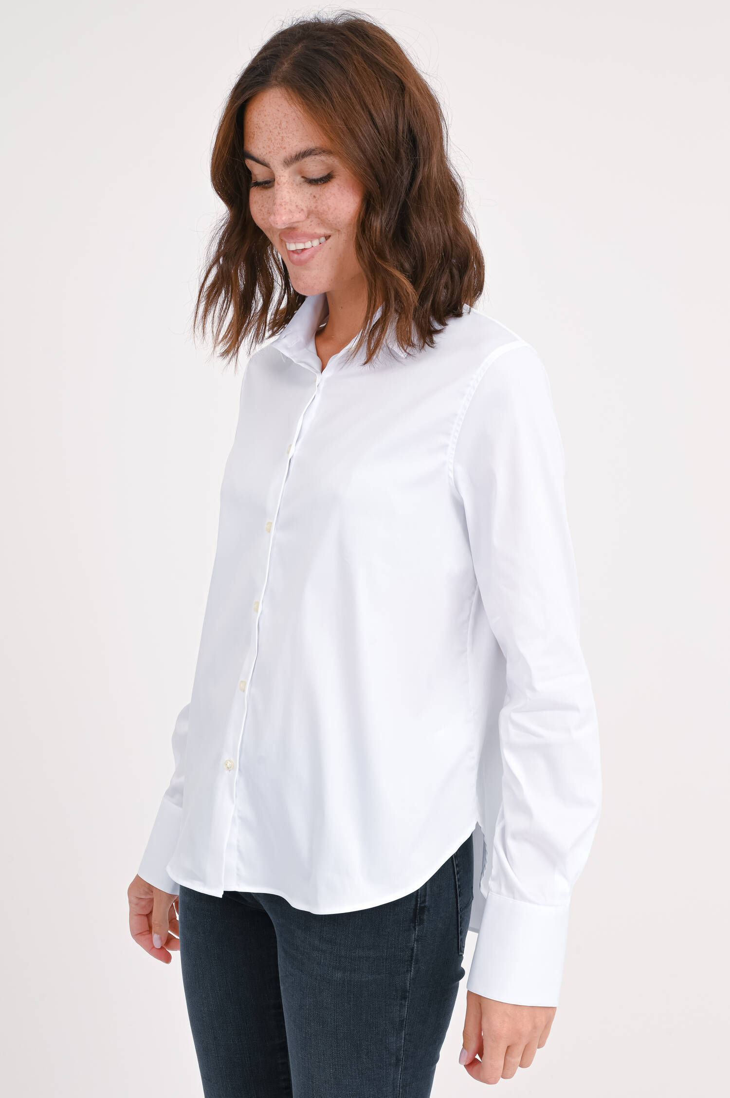 Klassische Bluse in Weiß