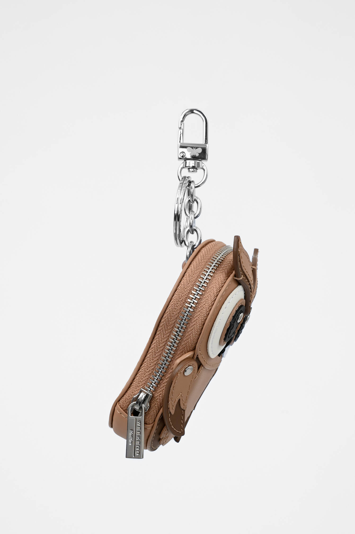 Taschenanhänger Eule in Beige