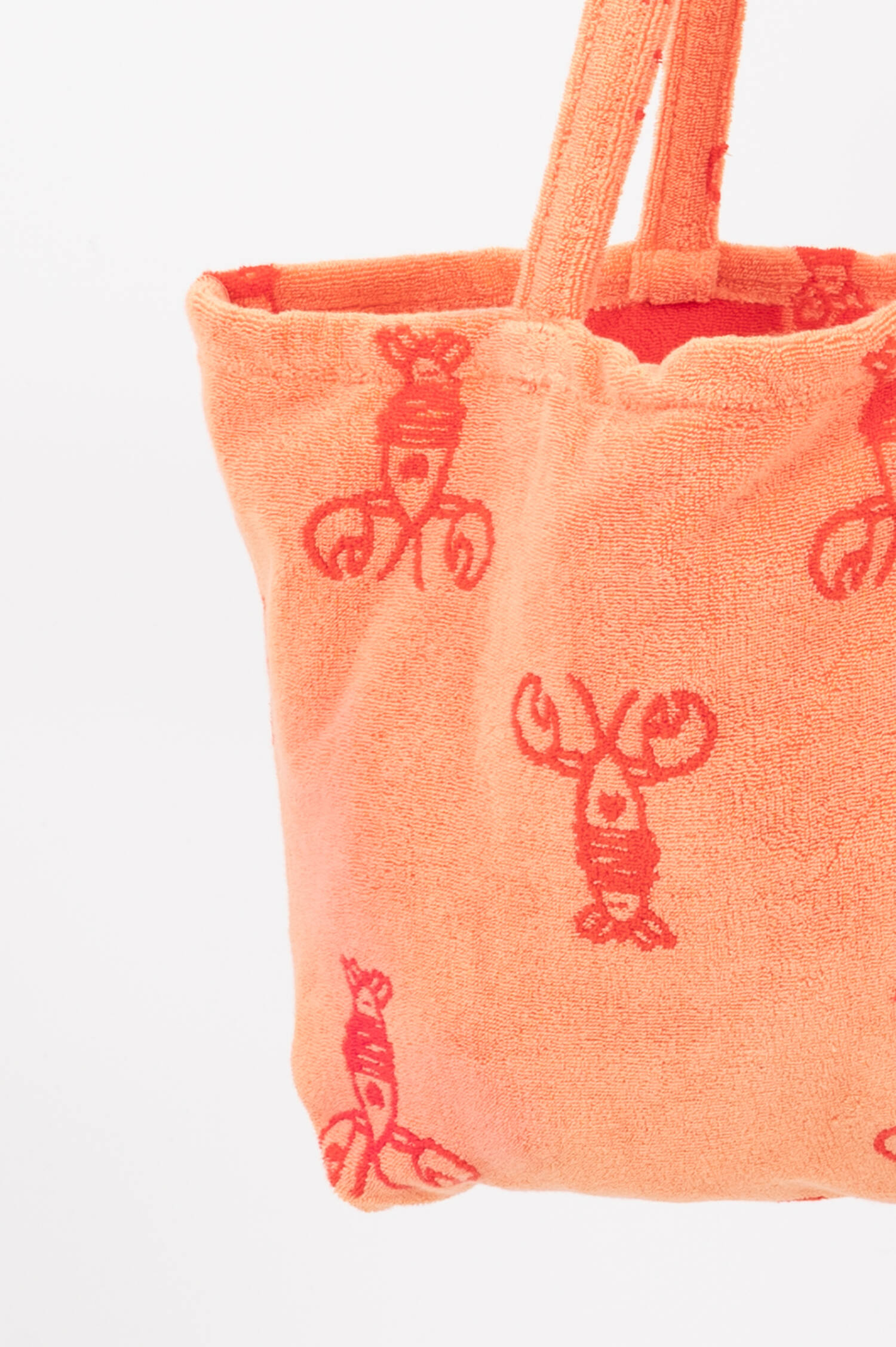 Frottee Strandtache in Orange