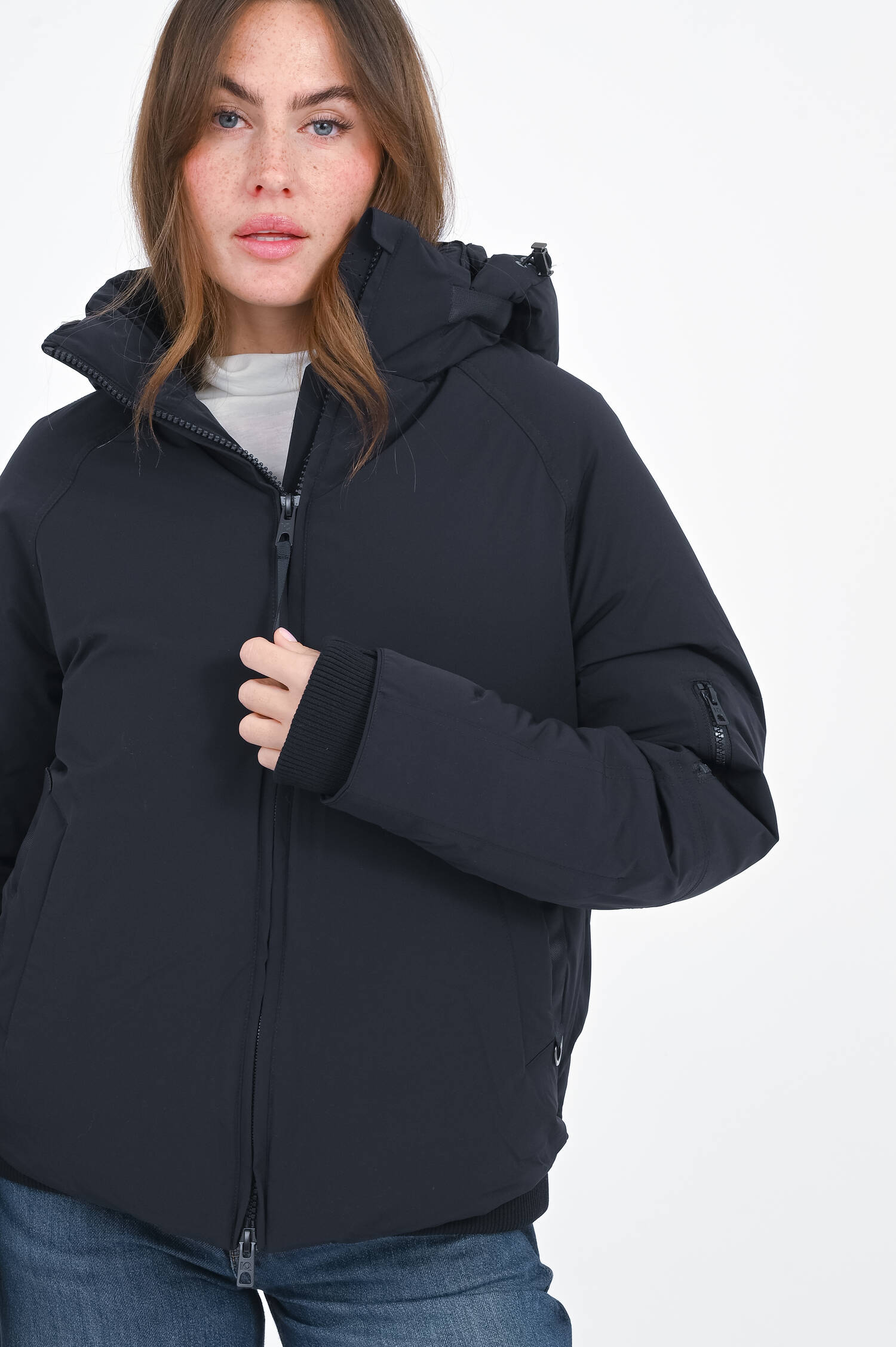 Daunenjacke mit mattem Finish in Midnight Daunenjacke mit mattem Finish in Midnight