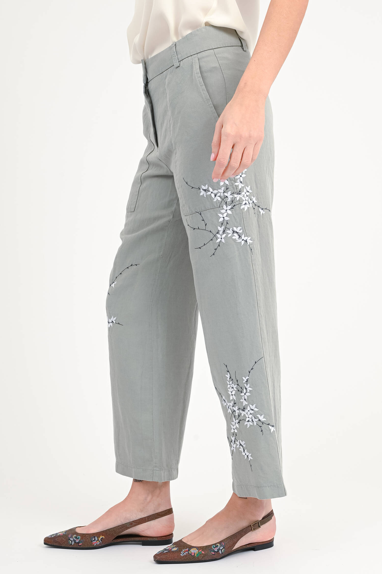 Hose CALEFORNIA im Utility-Look in Leaf