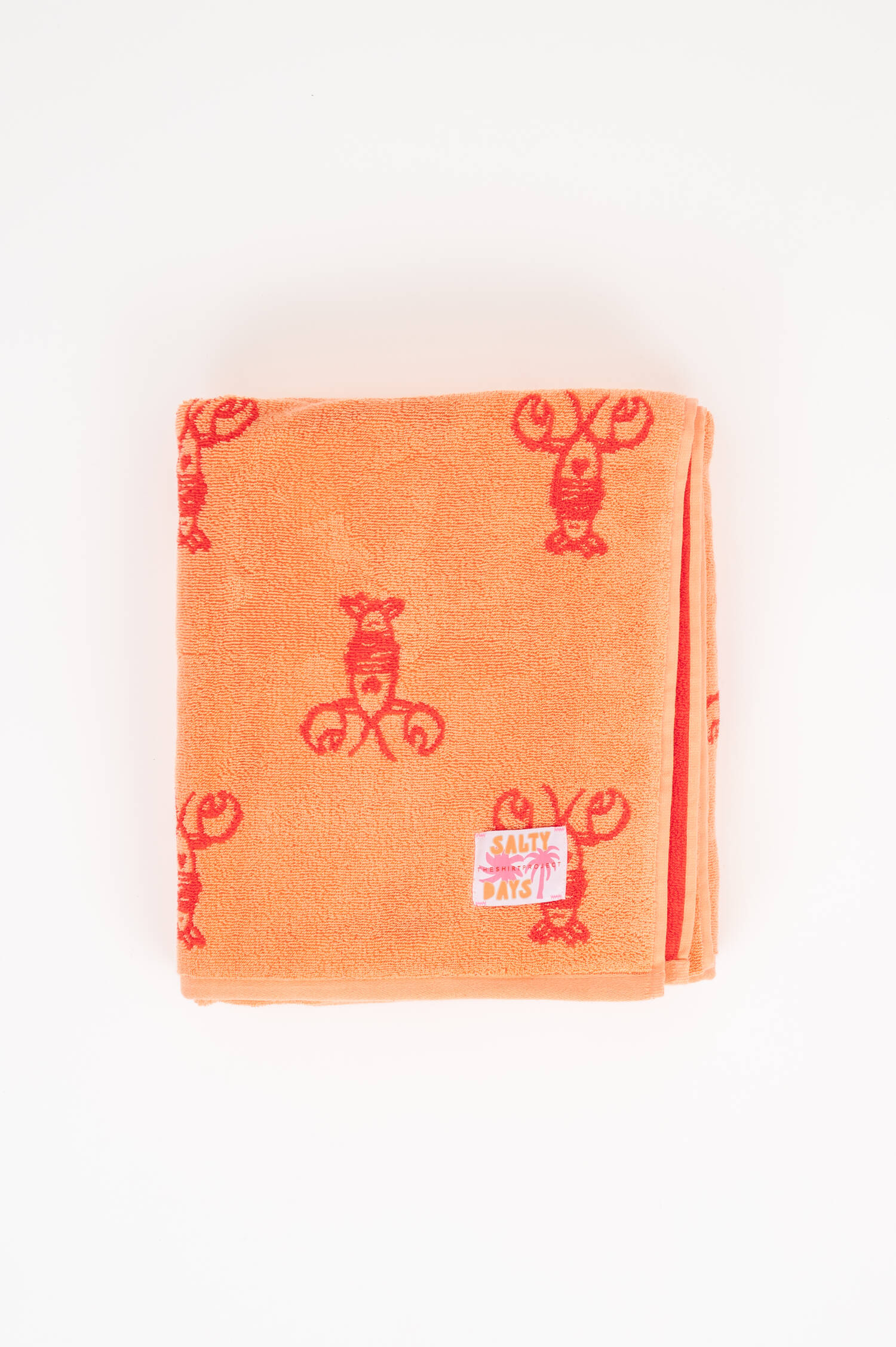 Frottee Strandtuch in Orange