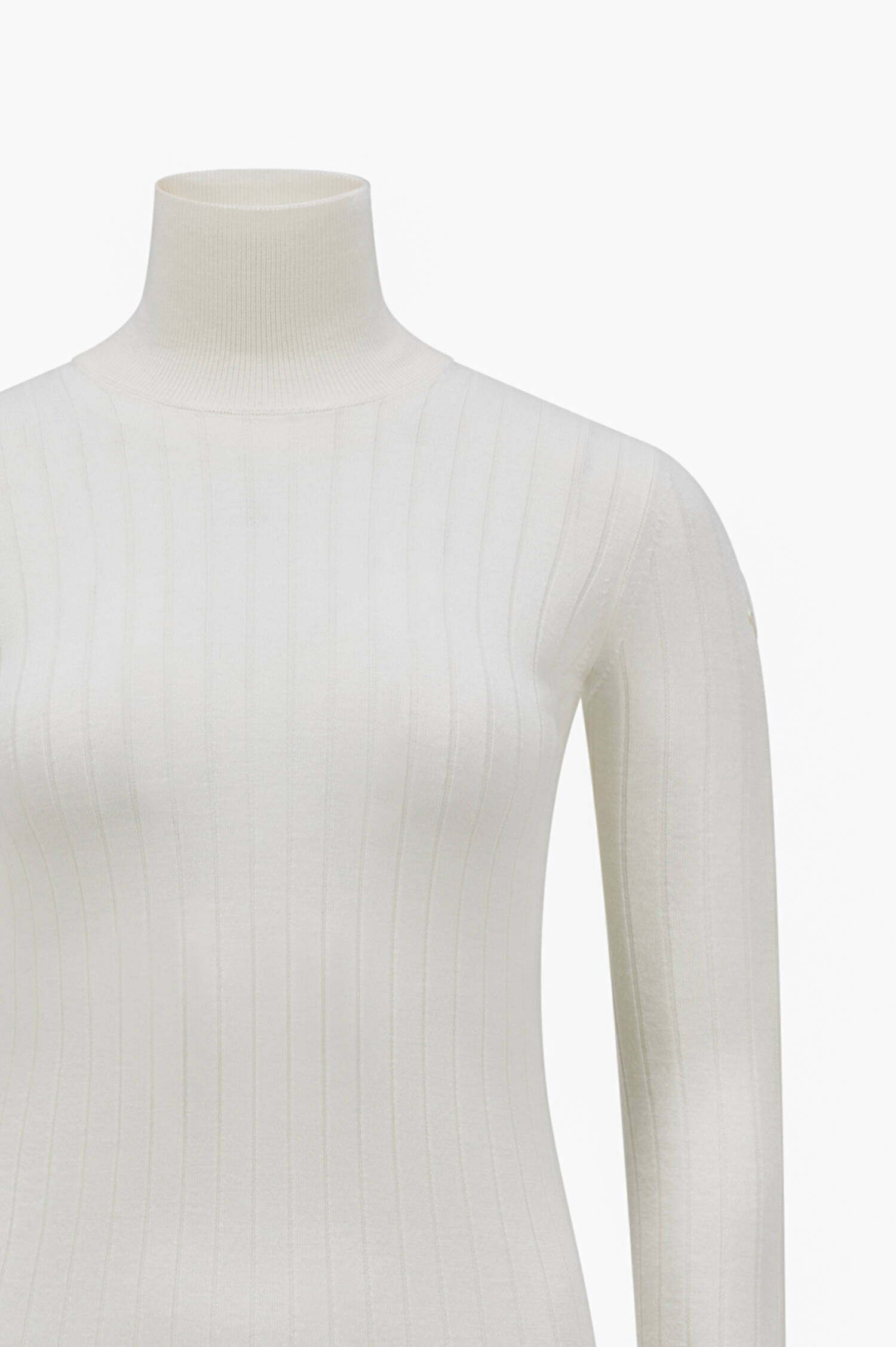 Rollkragenpullover in Creme