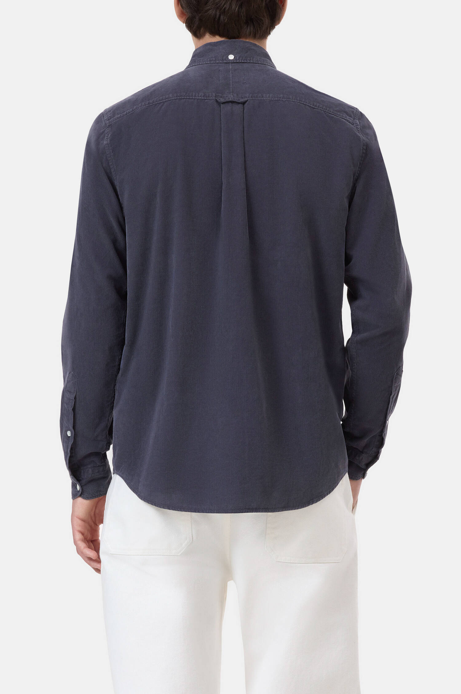 Cord-Hemd aus Baumwolle in Dark Night