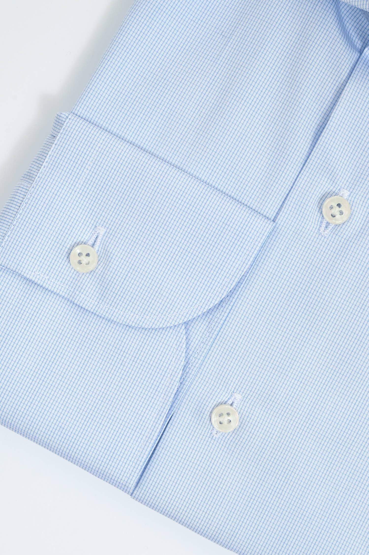 Karriertes Hemd aus Baumwolle in Hellblau/Weiß