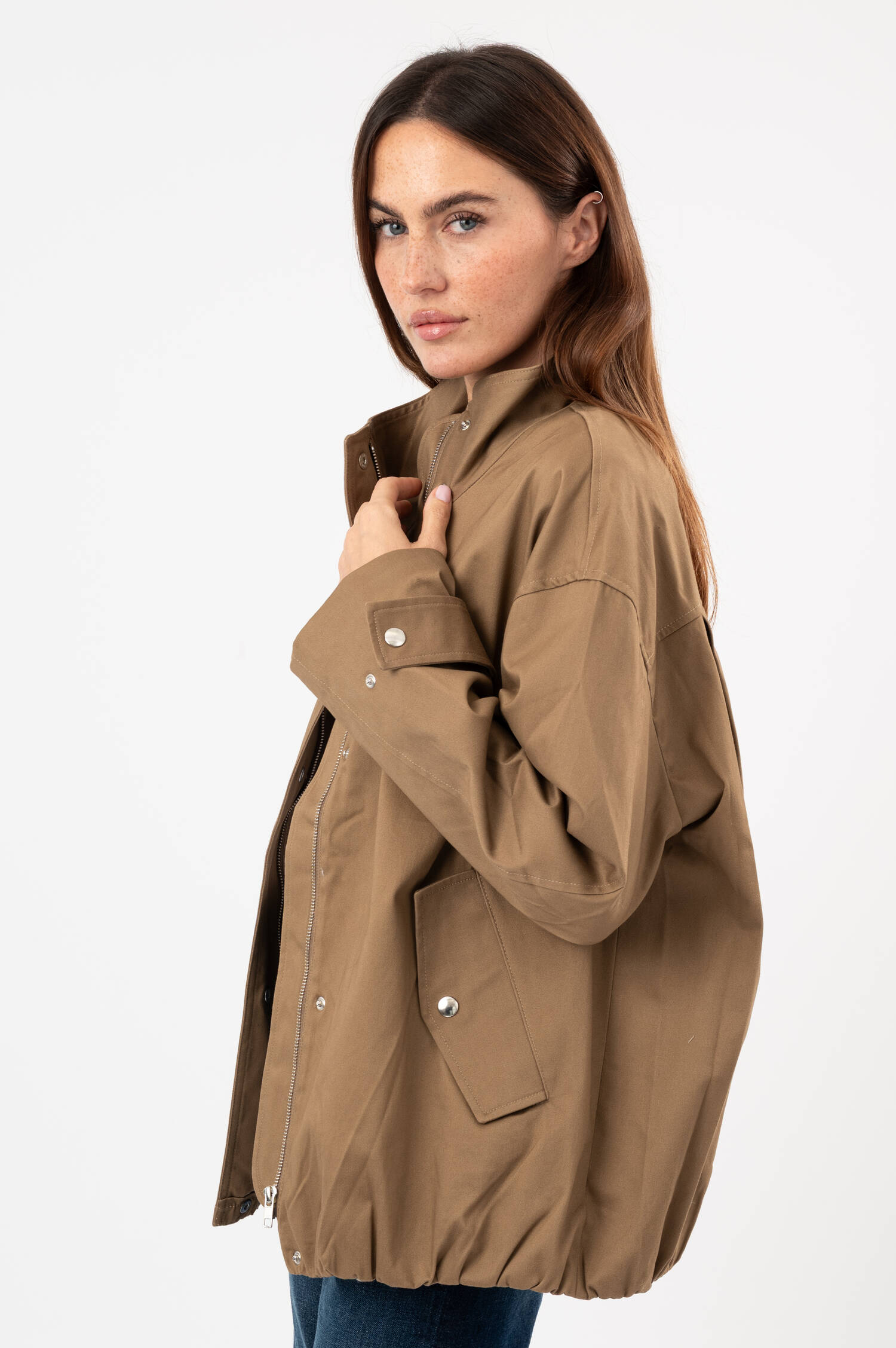 Baumwoll-Jacke in Braun Baumwoll-Jacke in Braun
