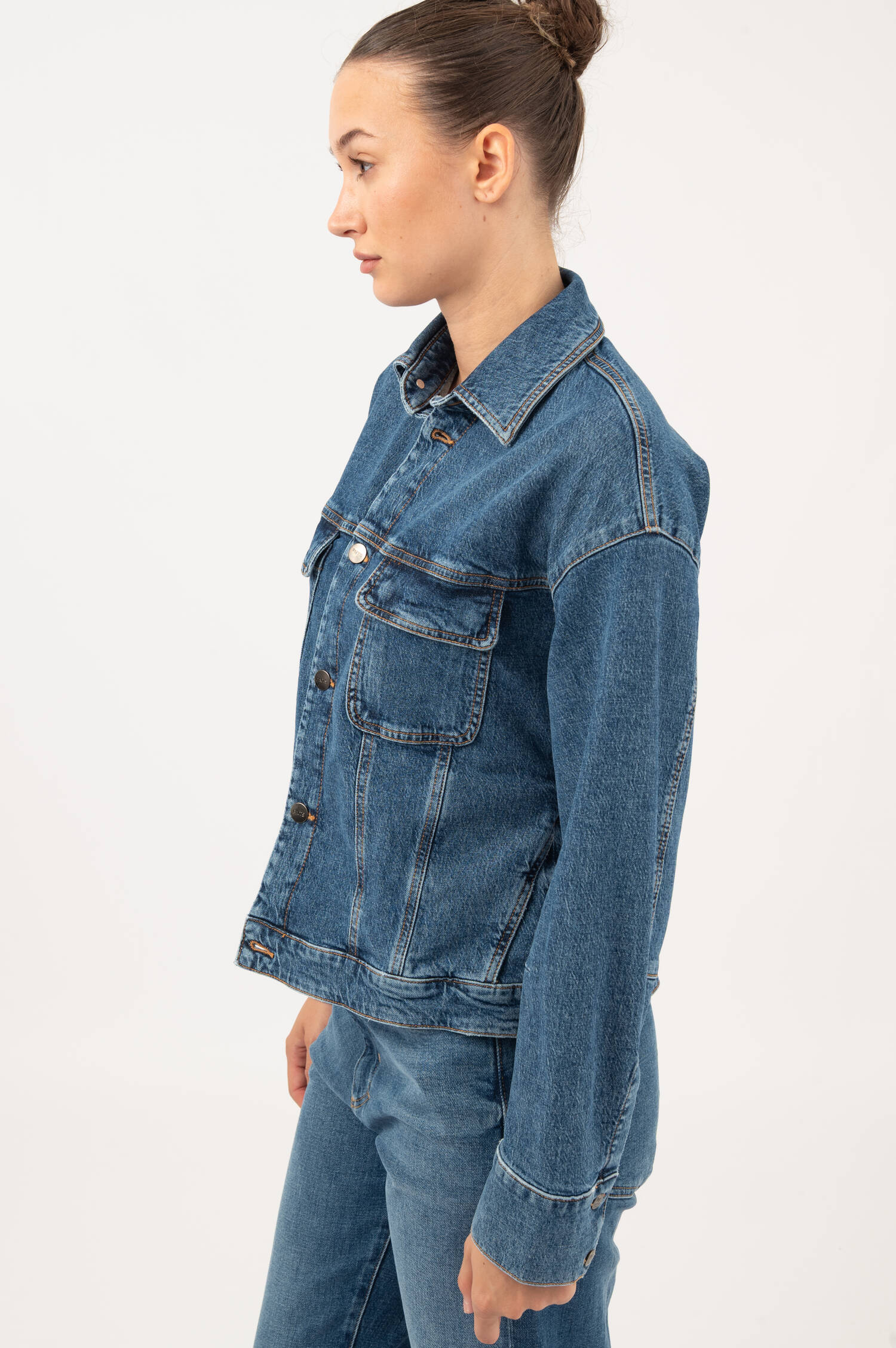 Denim-Jacke THE SUIT UP in Mittelblau