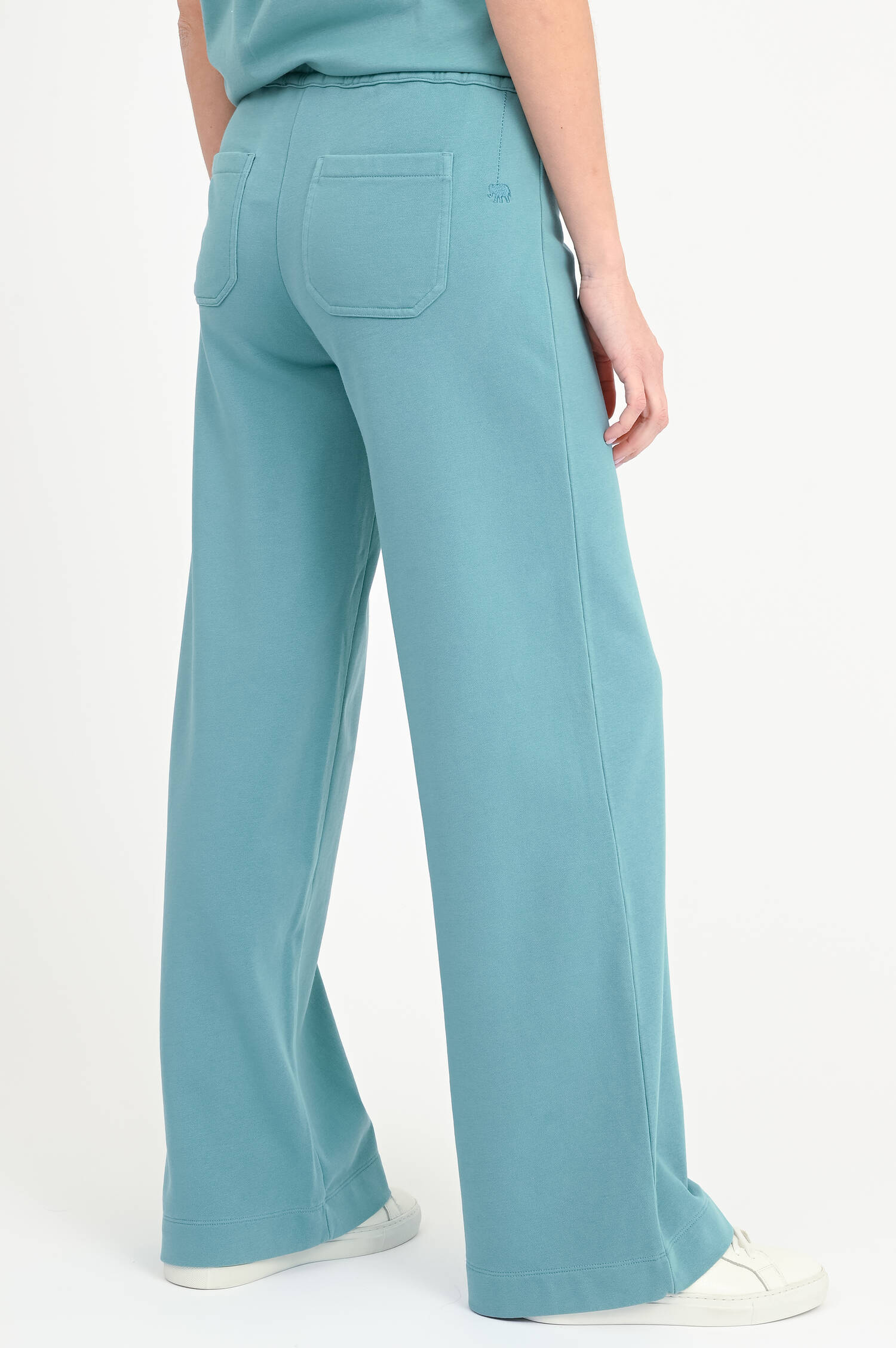 Sweatpants ALBANY mit Knopfleiste in Cyan
