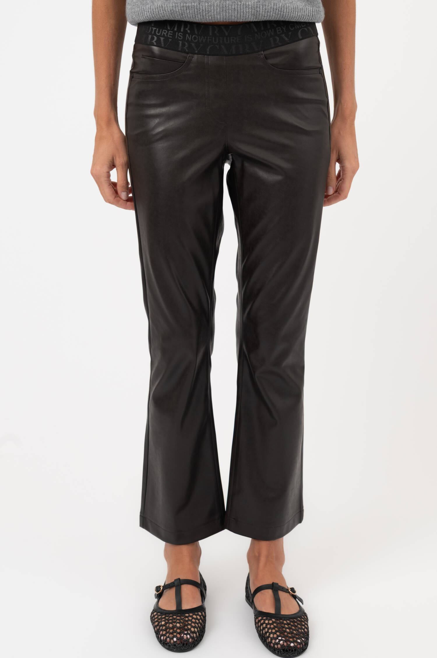Vegane-Kunstlederhose FELICE in Dunkelbraun Vegane-Kunstlederhose FELICE in Dunkelbraun