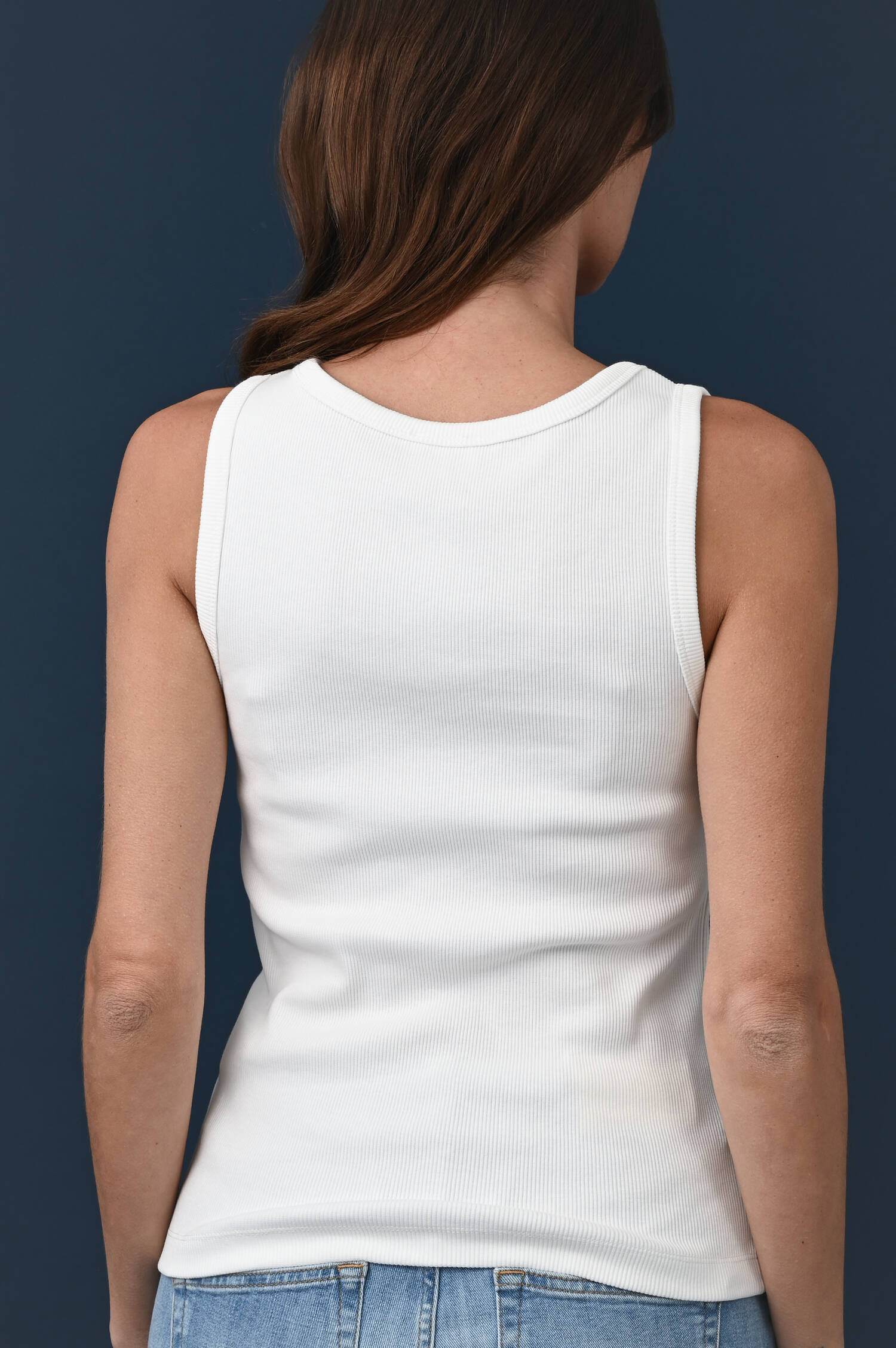 Tanktop mit Stretchanteil in Ivory