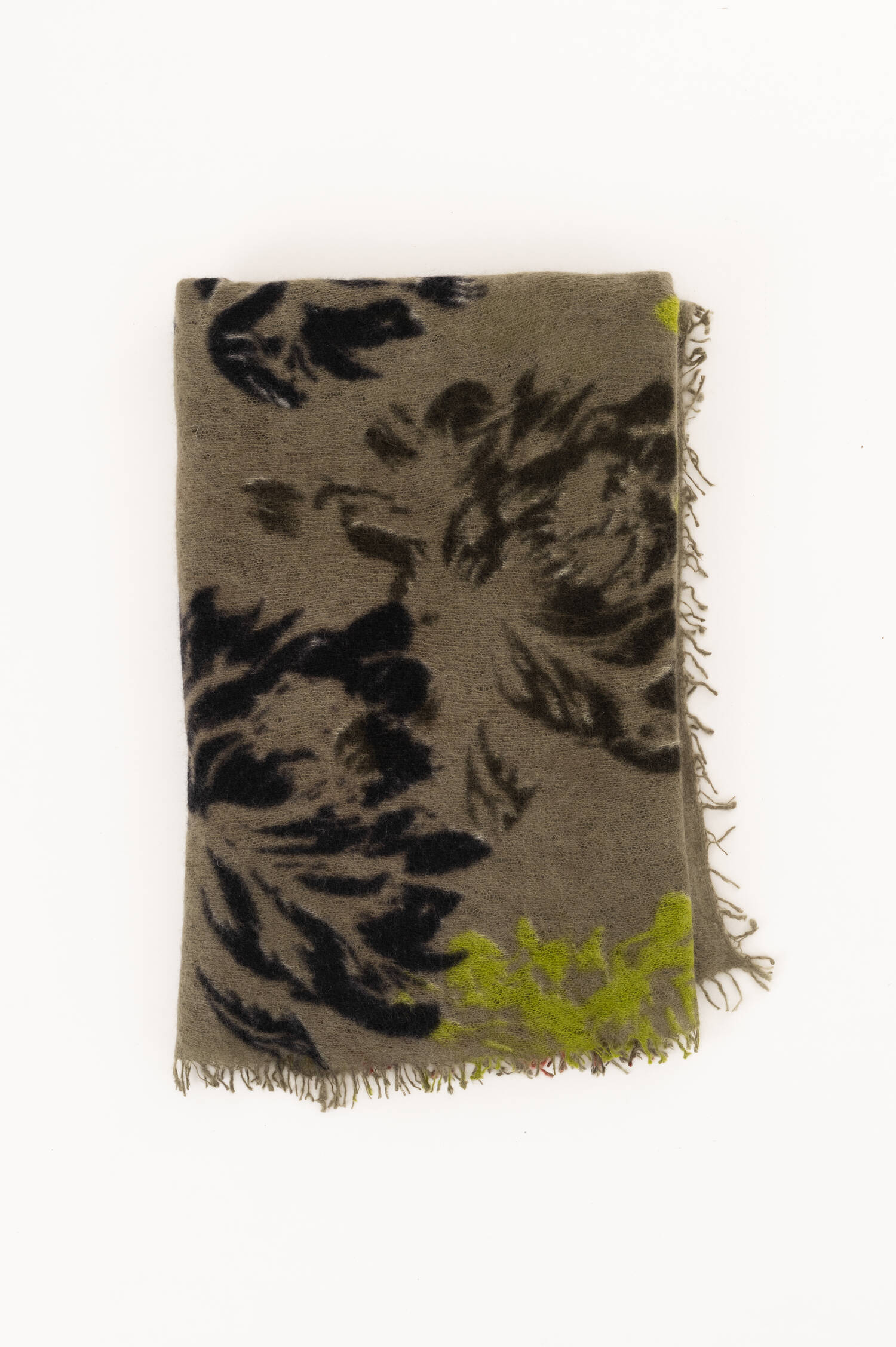 Cashmere Schal BOTANICA in Oliv Cashmere Schal BOTANICA in Oliv