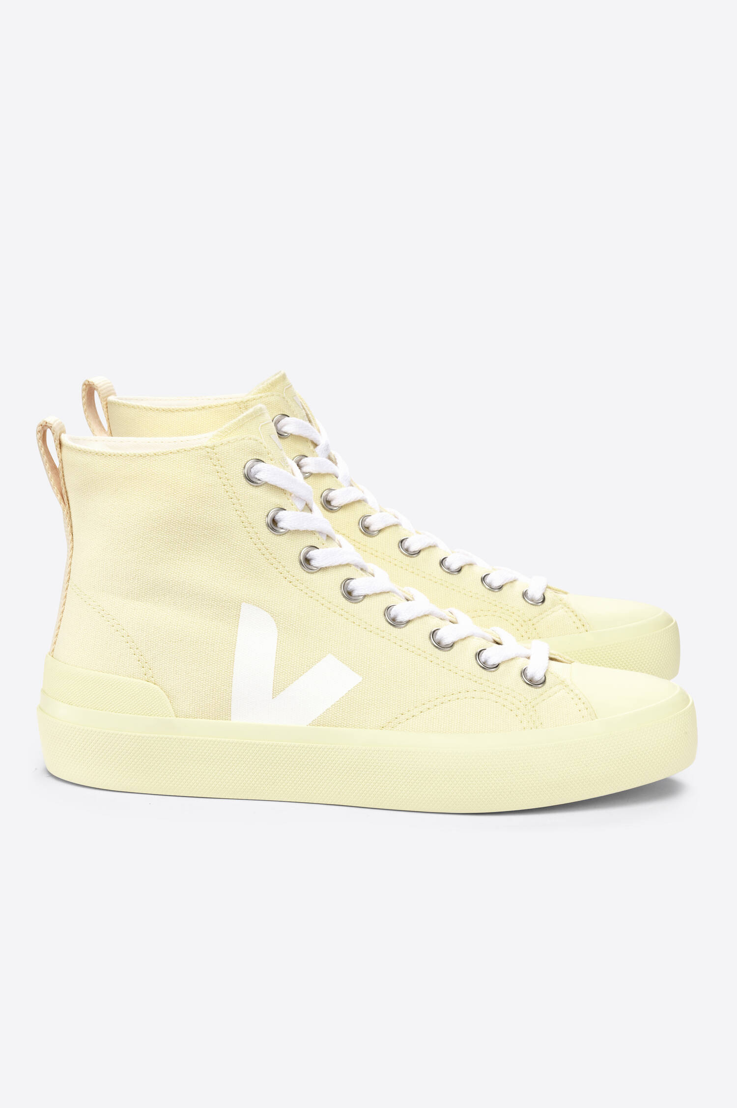 Canvas High Top Sneaker WATA in Vanille/Weiß