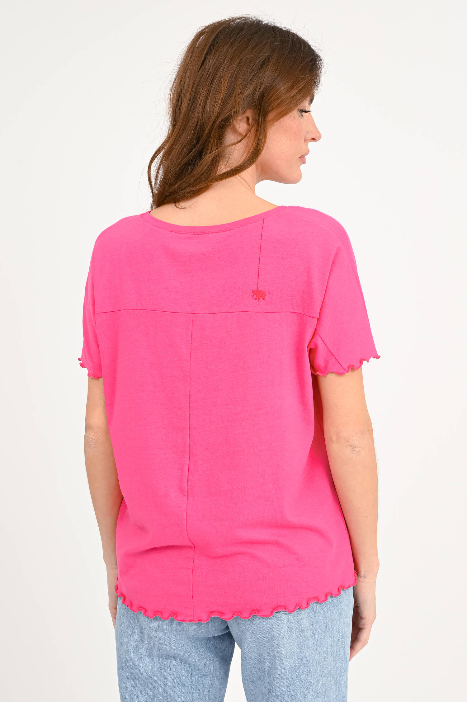 Oversize-Kurzarmshirt ADELA in Pink