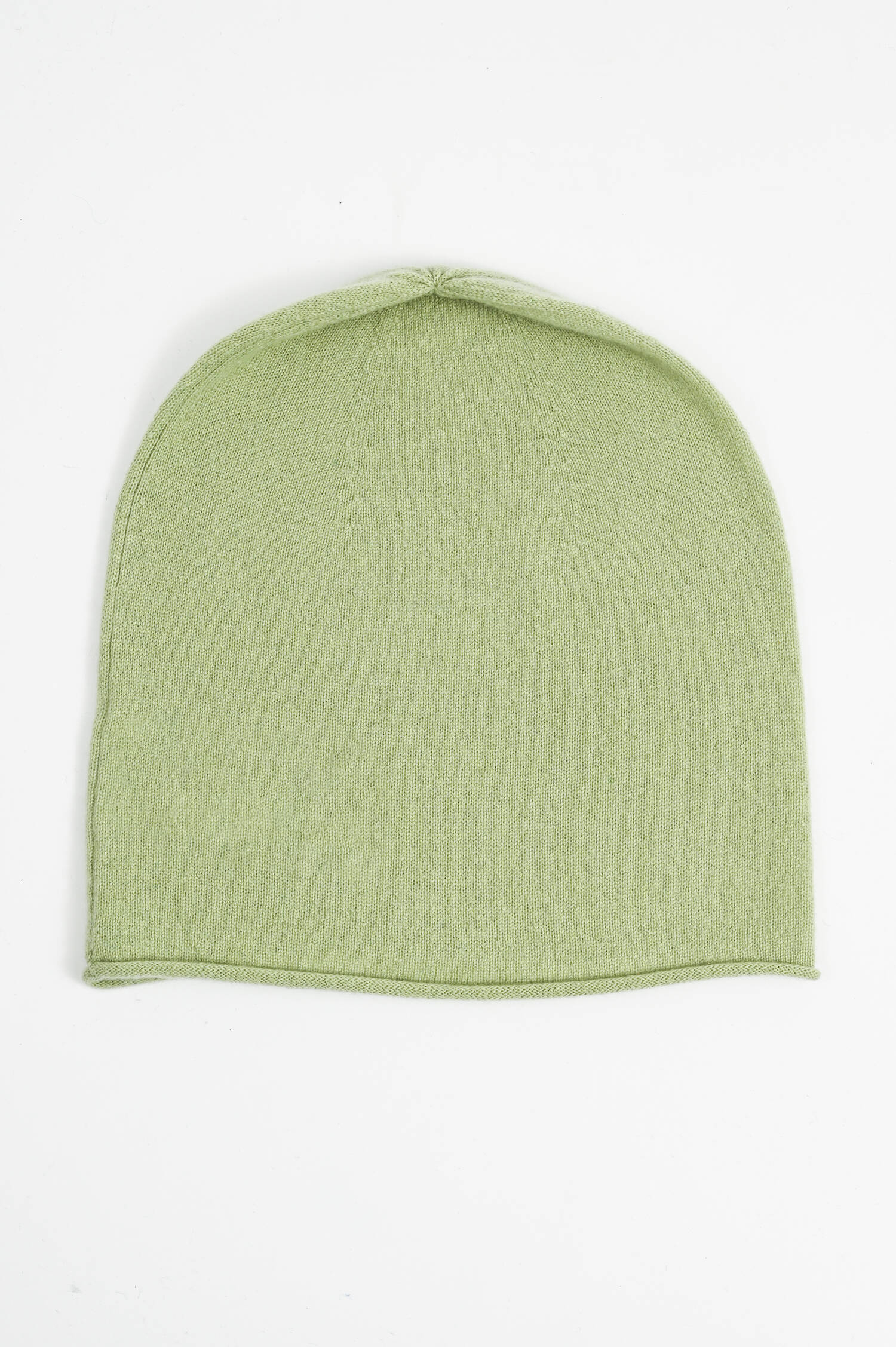Feinstrick-Mütze mit Rollsaum in Mint Feinstrick-Mütze mit Rollsaum in Mint