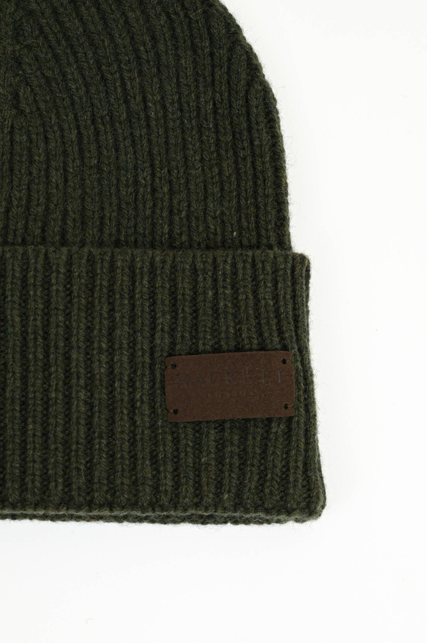 Cashmere-Mütze in Oliv