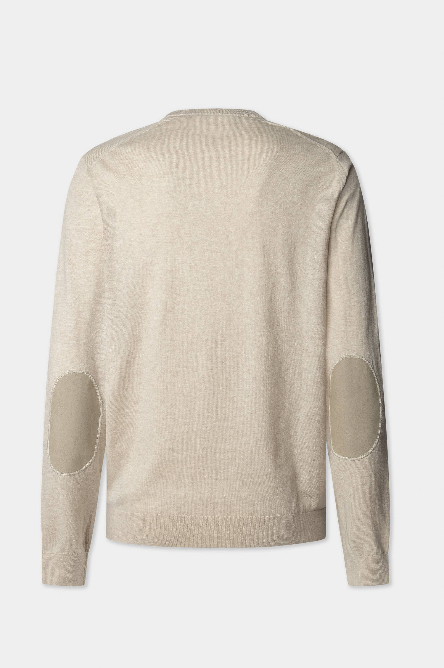 Pullover mit V-Ausschnitt in Off White