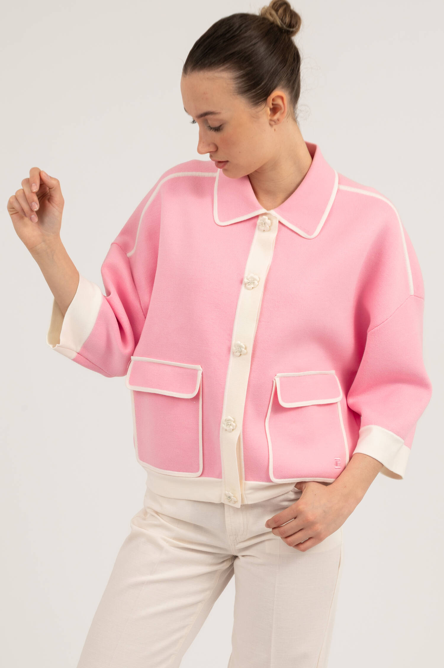 Strickjacke UGLY in Rosa