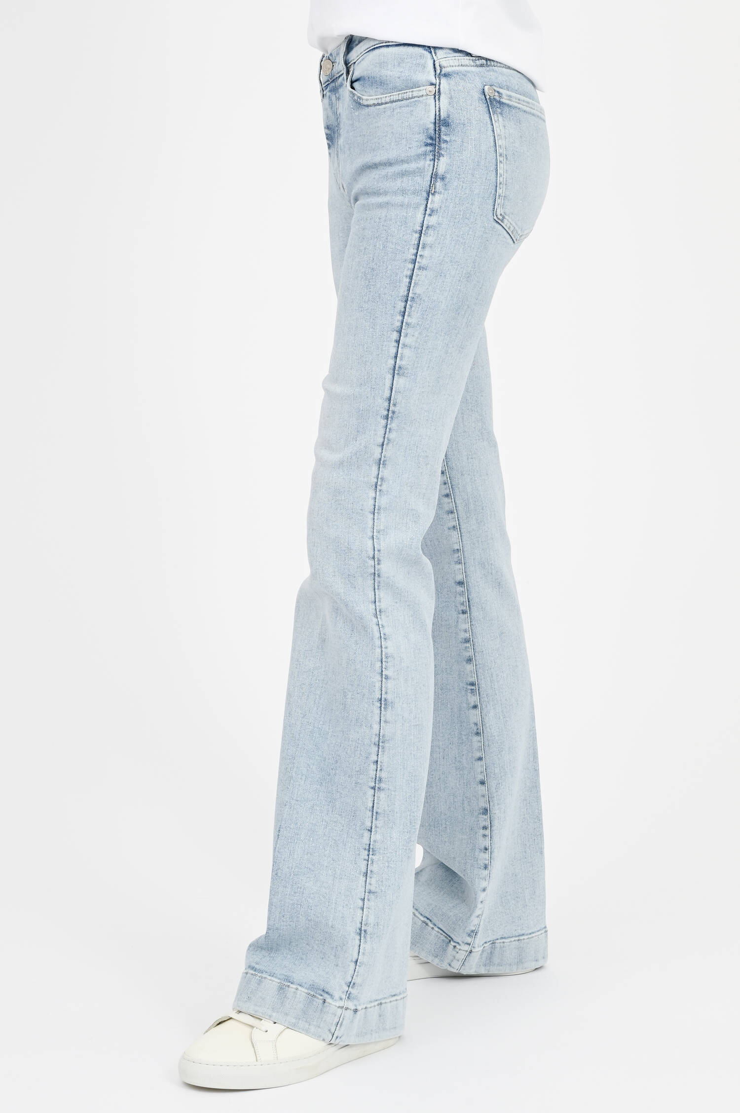 Glitzer-Coated-Jeans DOJO SPARKLING in Hellblau Glitzer-Coated-Jeans DOJO SPARKLING in Hellblau