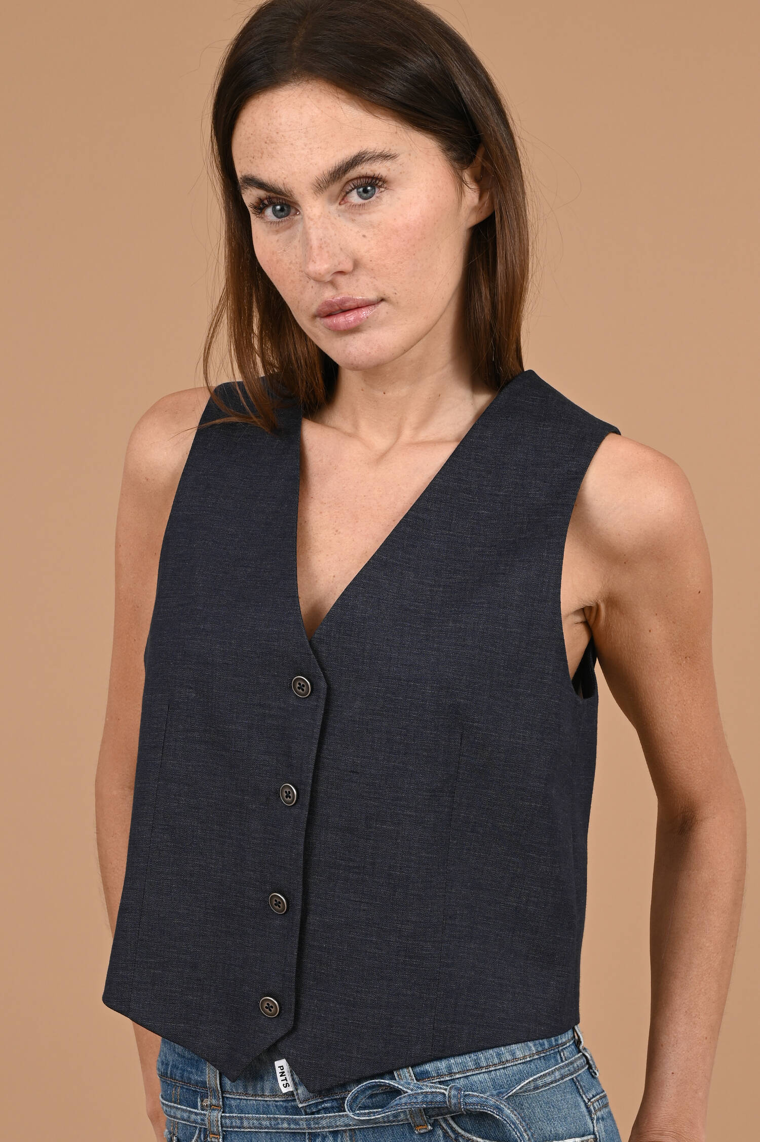 Gilet LINO in Denimblau