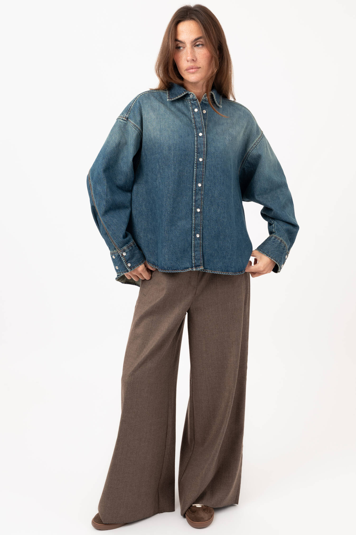 Denim-Overshirt in Dunkelblau Denim-Overshirt in Dunkelblau