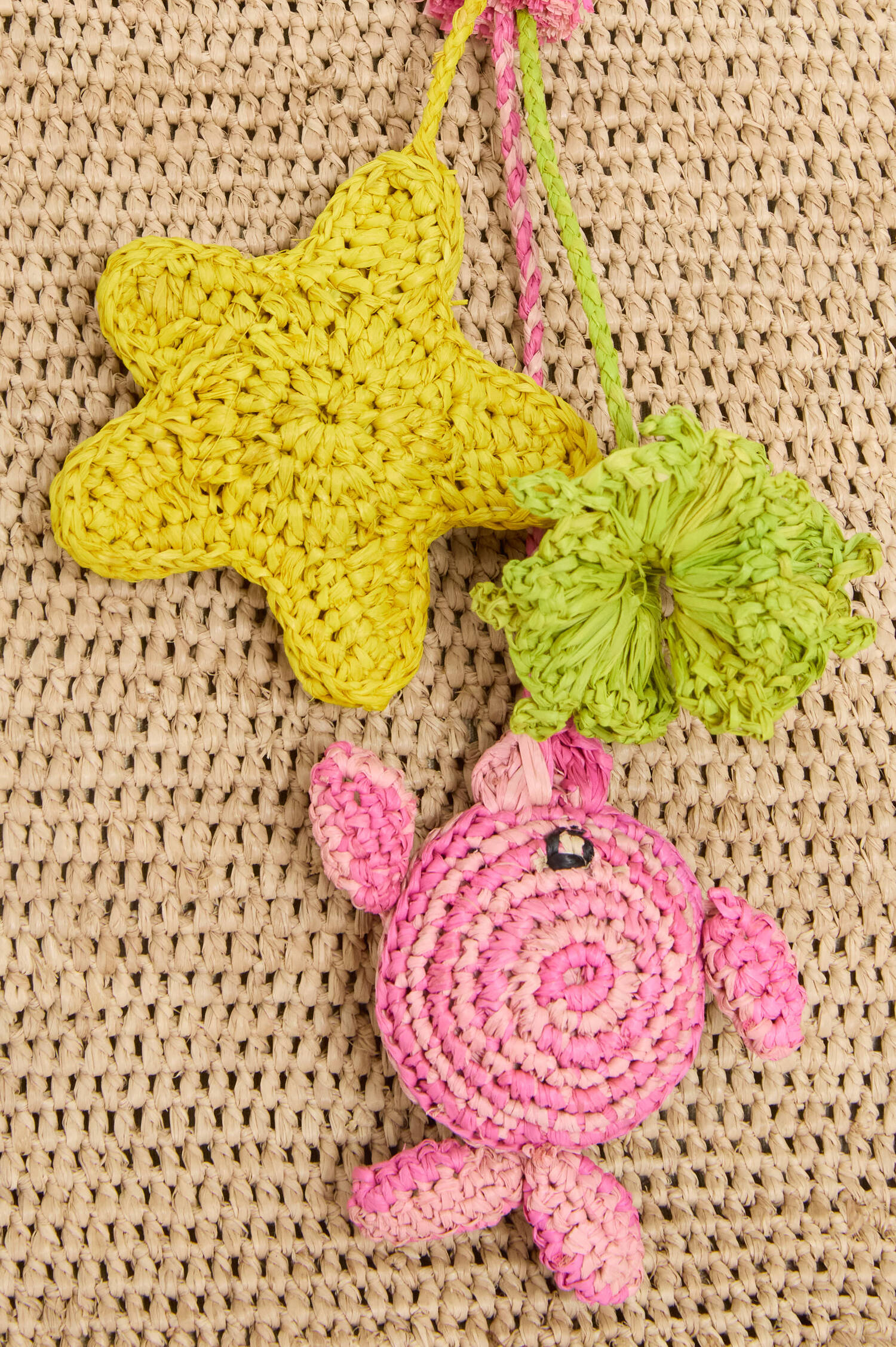 Anhänger BAG CHARM PINK TURTLEin Natur Anhänger BAG CHARM PINK TURTLEin Natur