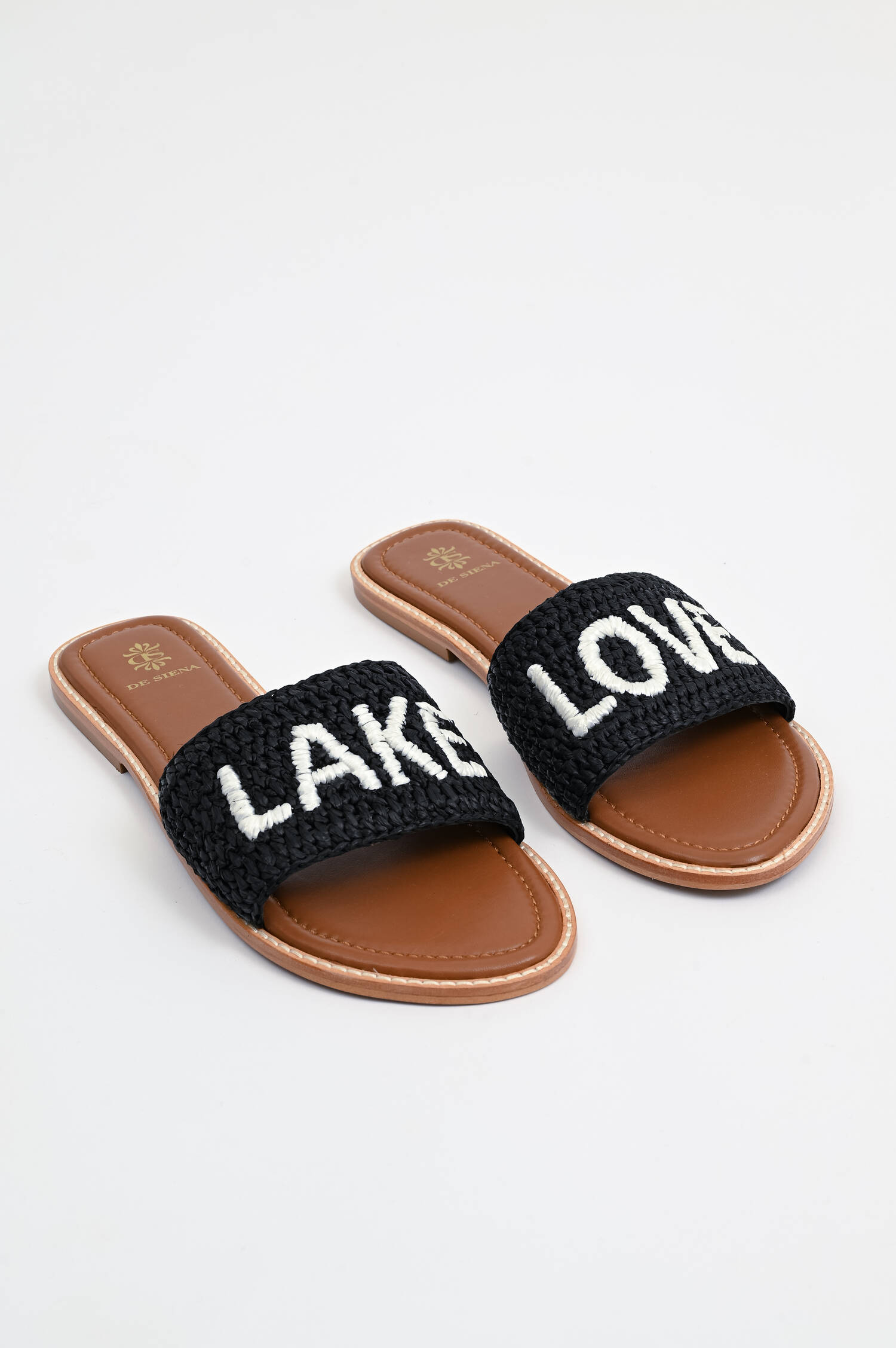 Pantolette LAKE LOVE in Schwarz/Weiß