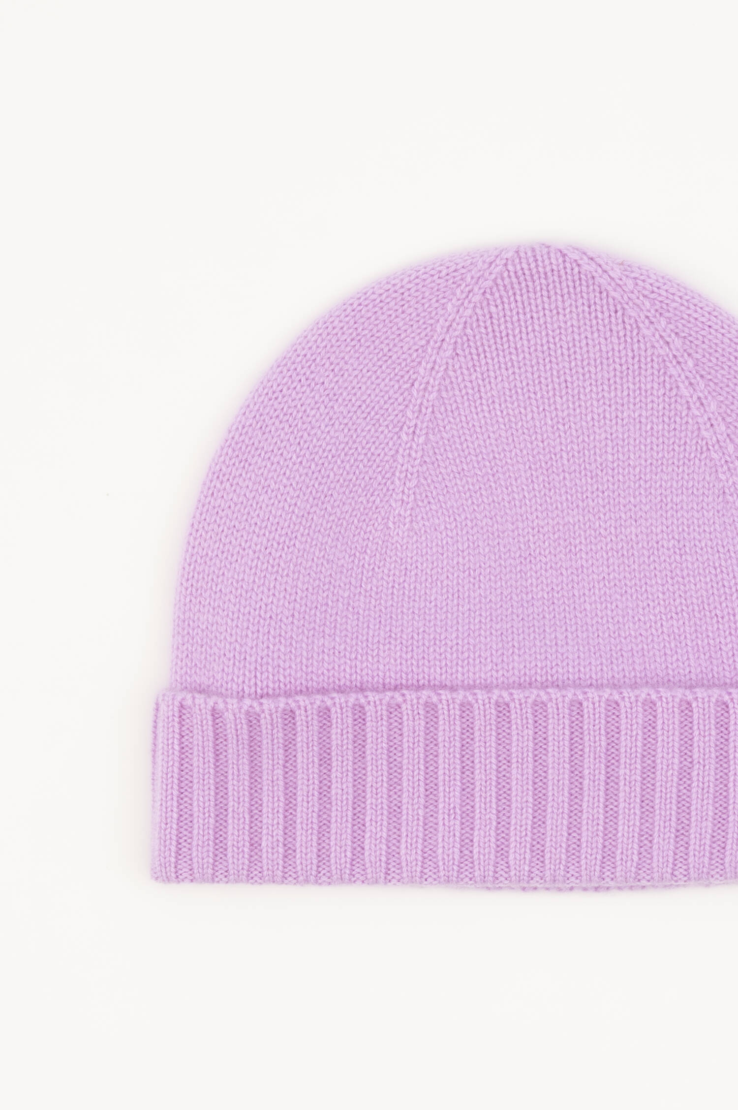 Cashmere-Beanie in Violett