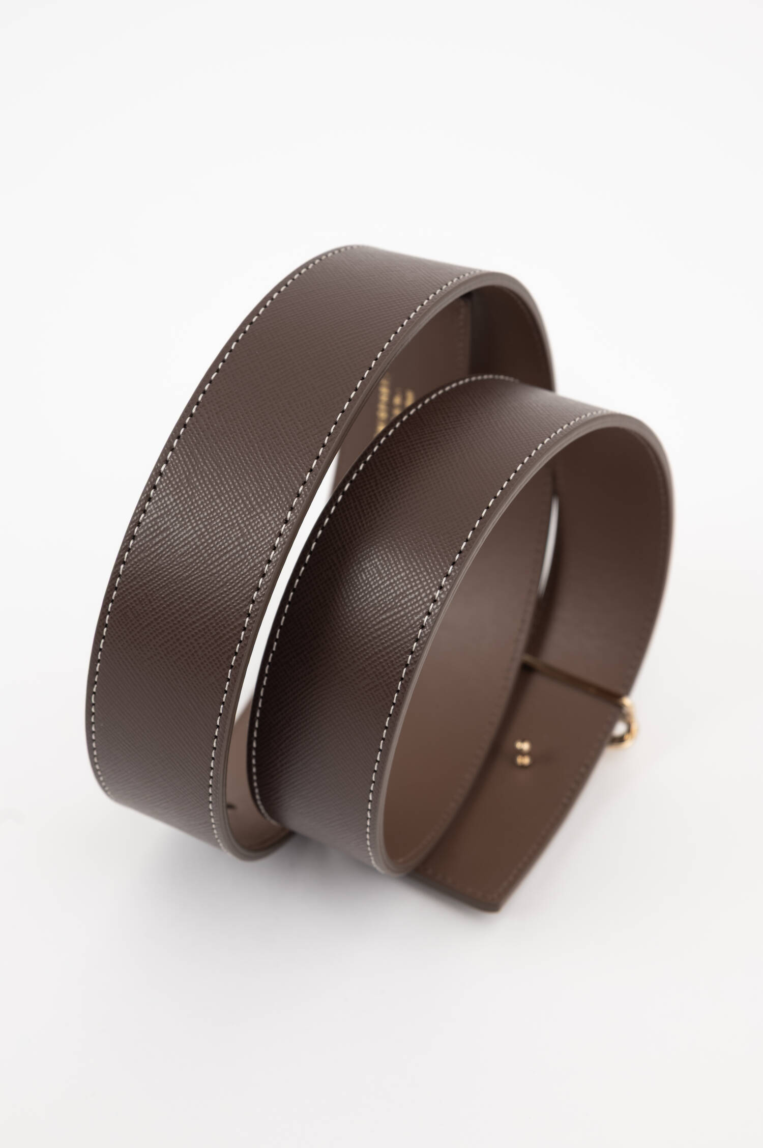 Saffianoledergürtel BIG-NEW-GLOW in Braun