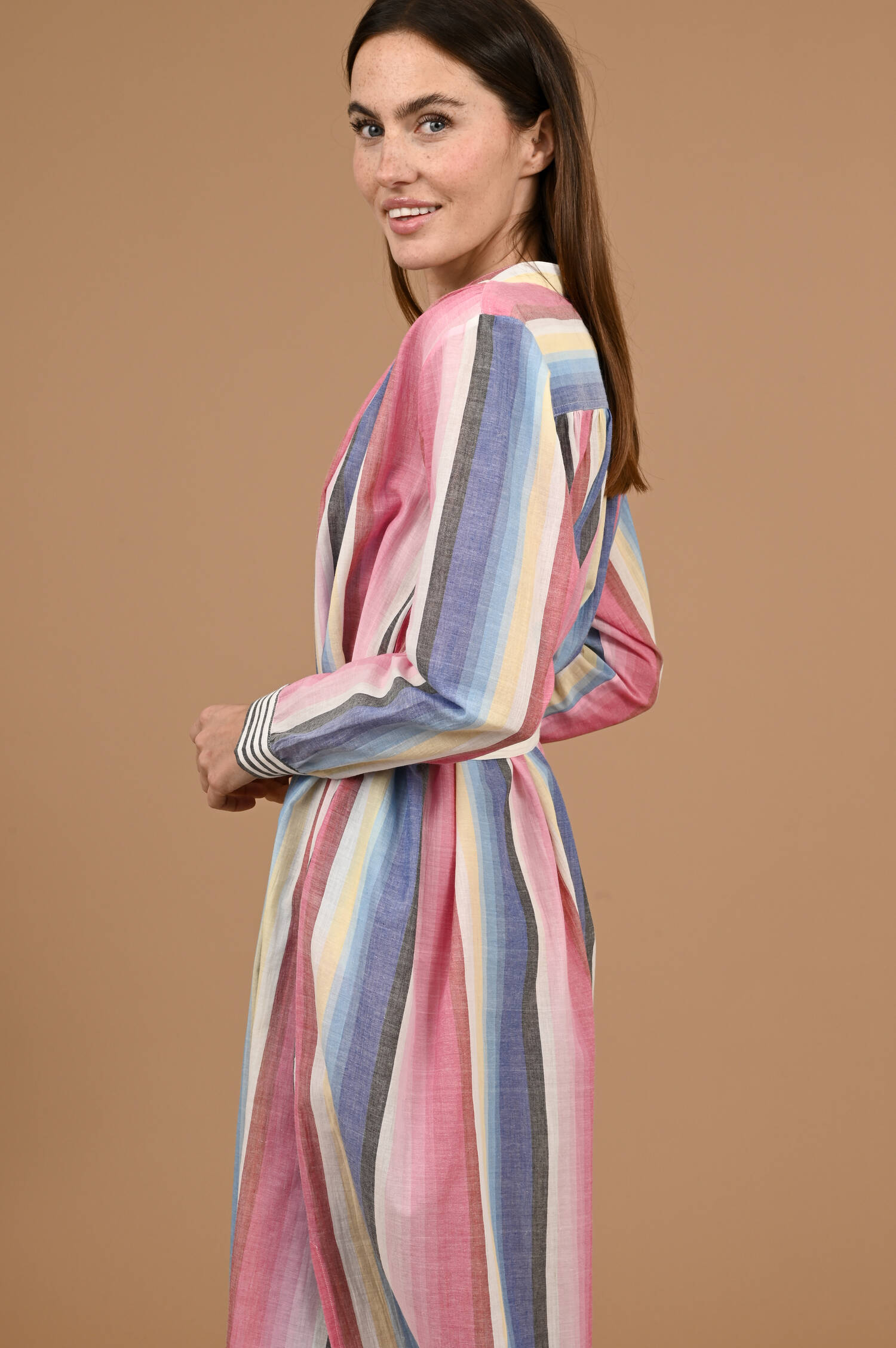 Kleid Eos in Multicolor gemustert