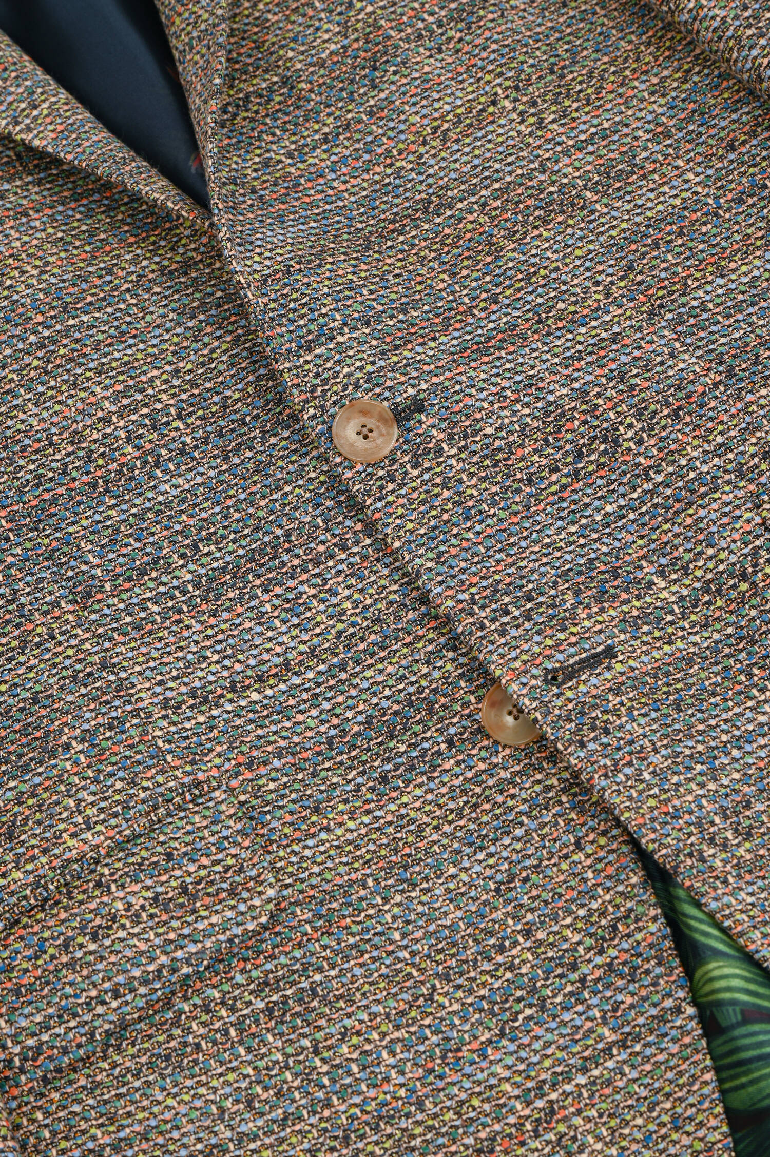 Sakko aus Baumwoll-Mix in Braun/Multicolor Sakko aus Baumwoll-Mix in Braun/Multicolor