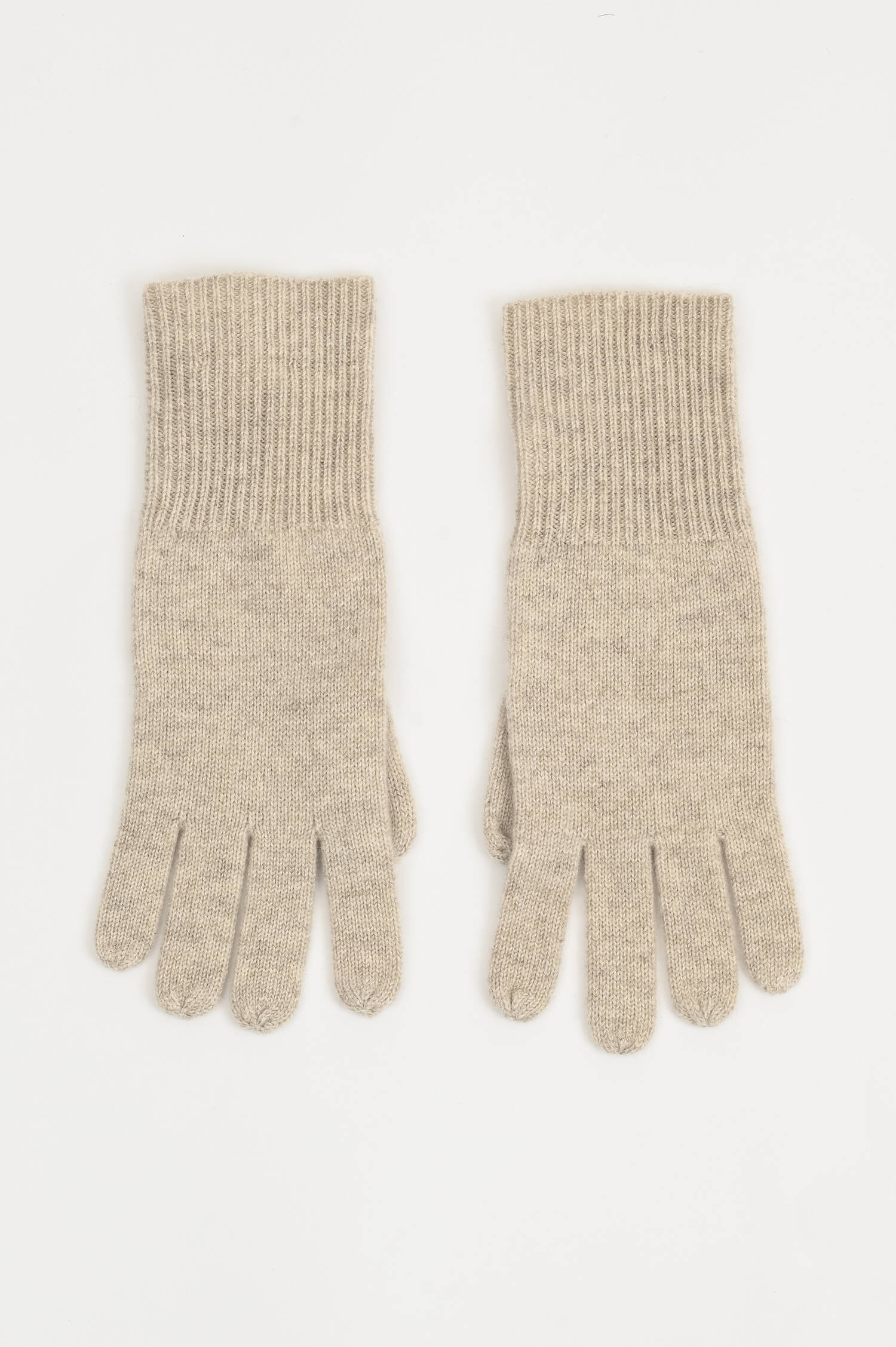 Cashmere Handschuhe in Hellbeige